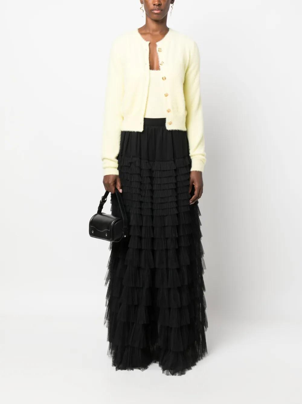 ruffled tulle maxi skirt Product Image