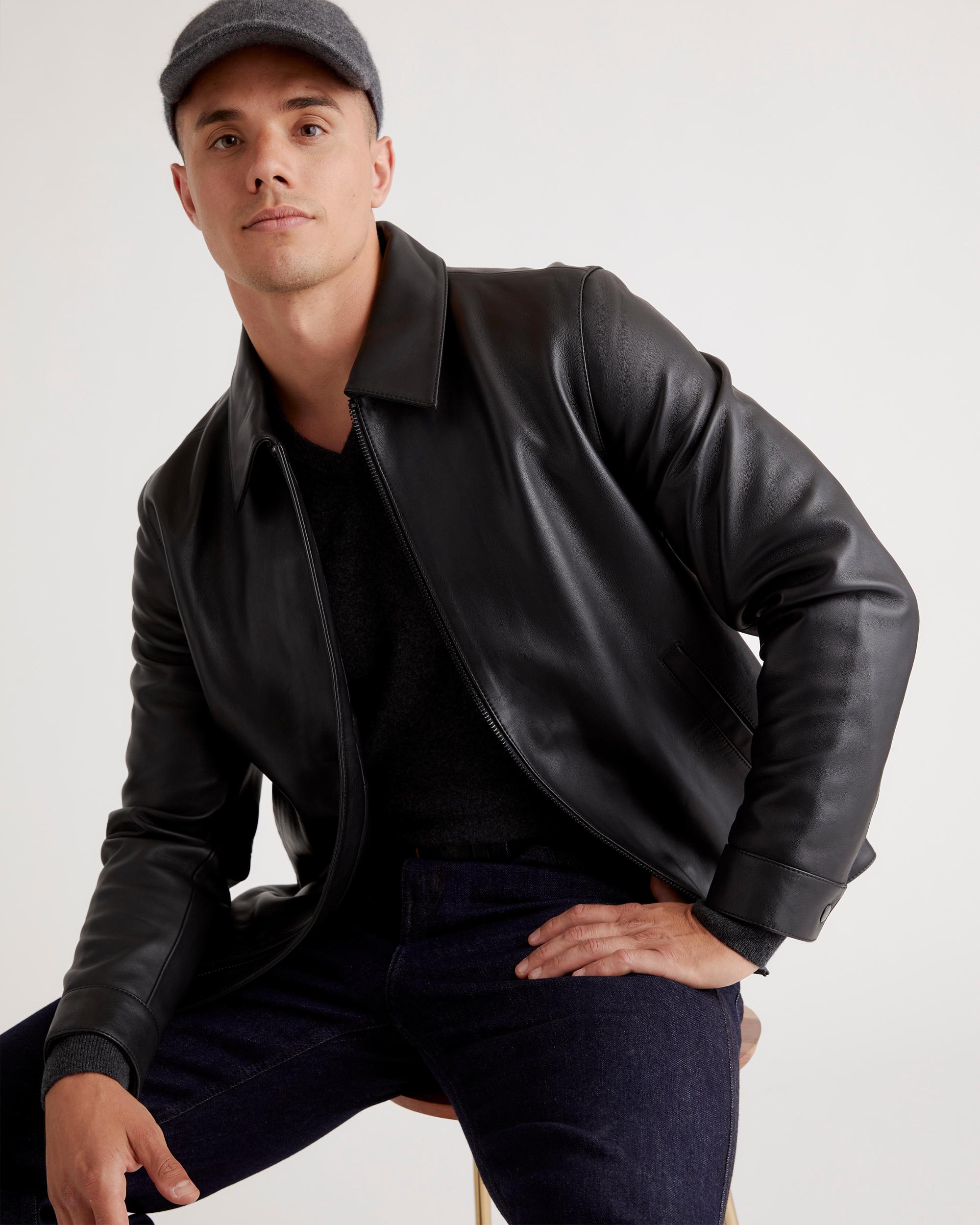 Quince | Men's Harrington Jacket Leather Product Image