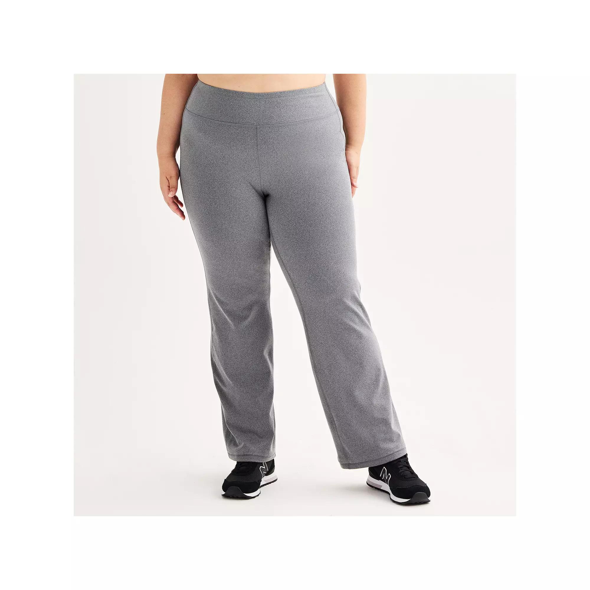 Plus Size Tek Gear® Essential Soft Open Hem Pants, Women's, Size: 1XL, Grey Product Image