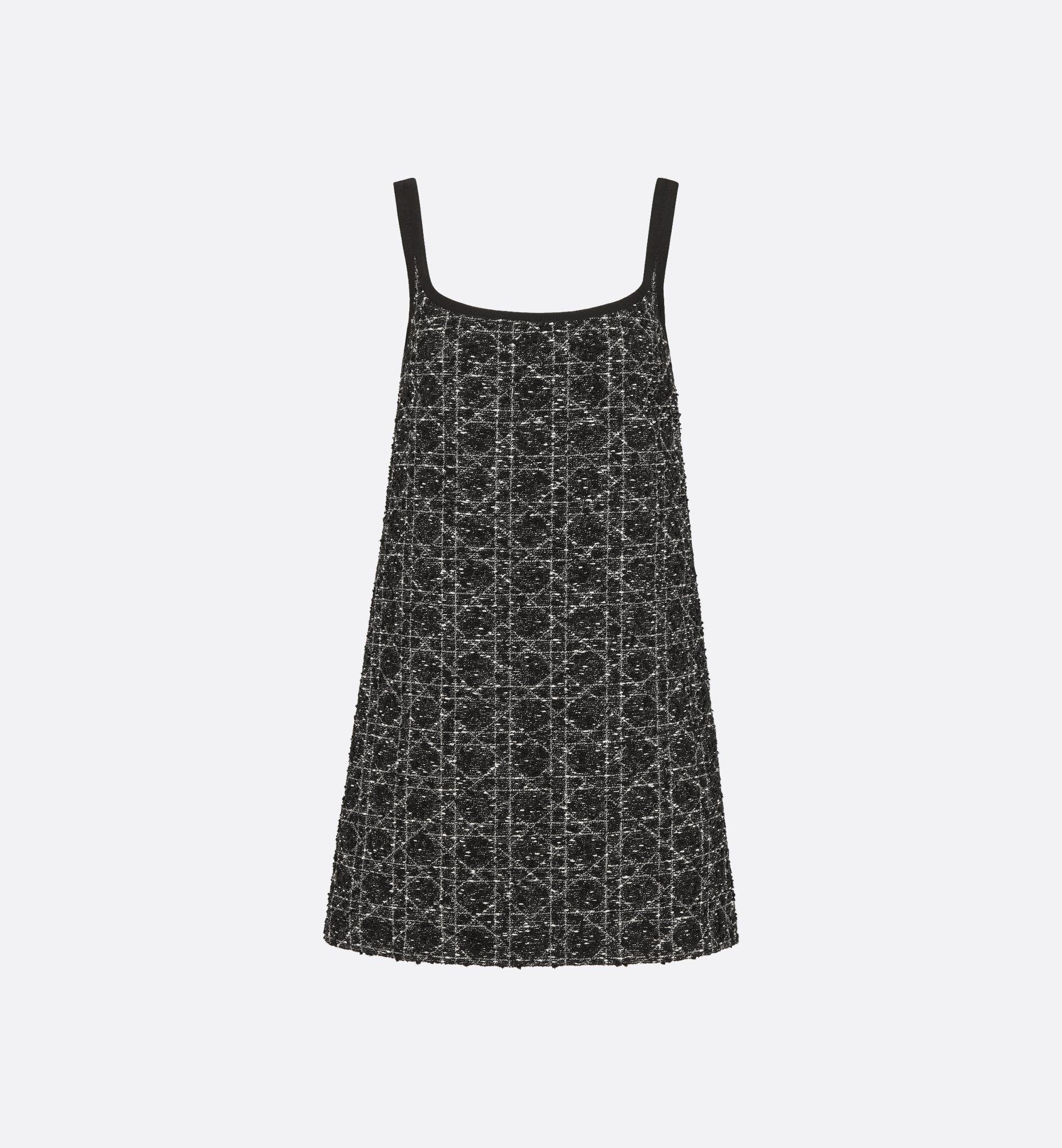 Short Macrocannage Flared Dress Product Image