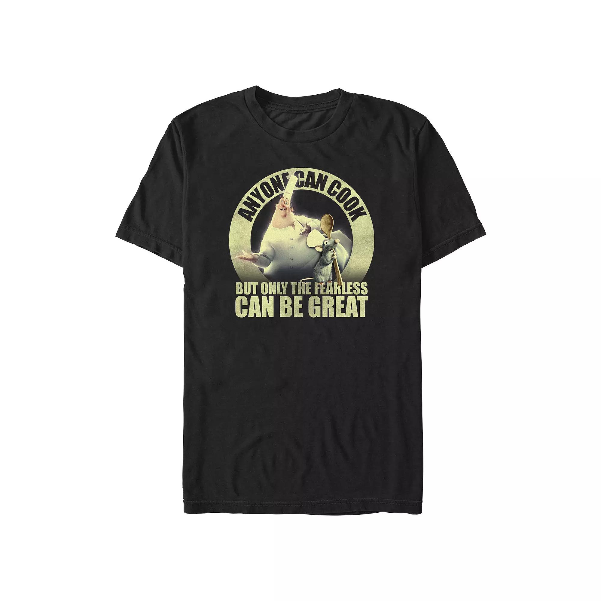 Disney / Pixar's Ratatouille Only The Fearless Can Be Great Men's Graphic Tee, Size: Medium, Black Product Image