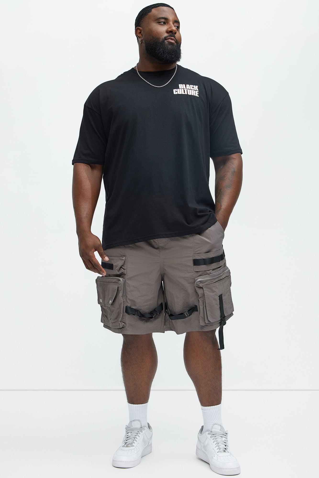 Jaxon Utility Cargo Nylon Shorts - Grey Product Image