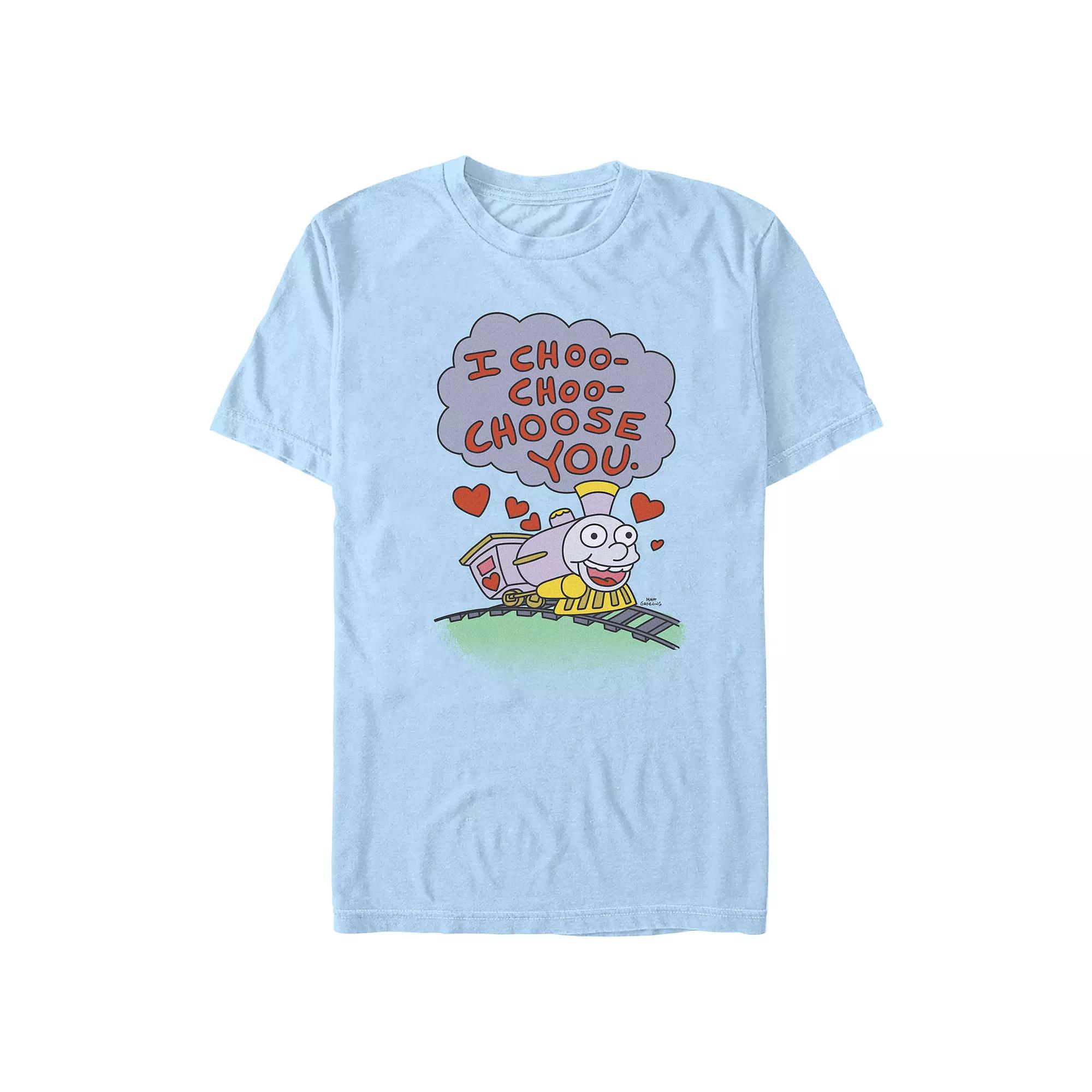 Men's The Simpsons Choo Choo Train Graphic Tee,  Product Image