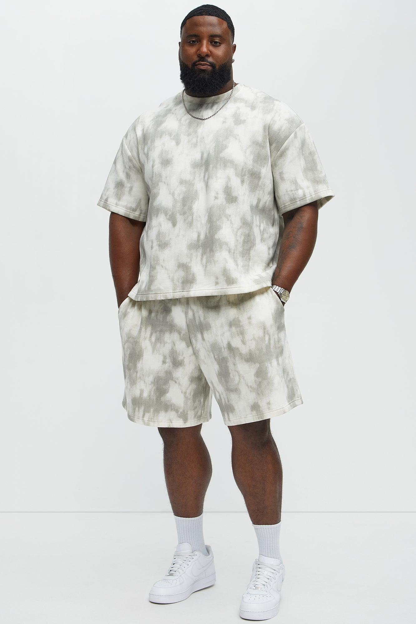 Tyson Faded Relaxed Shorts - Cream/combo Male Product Image