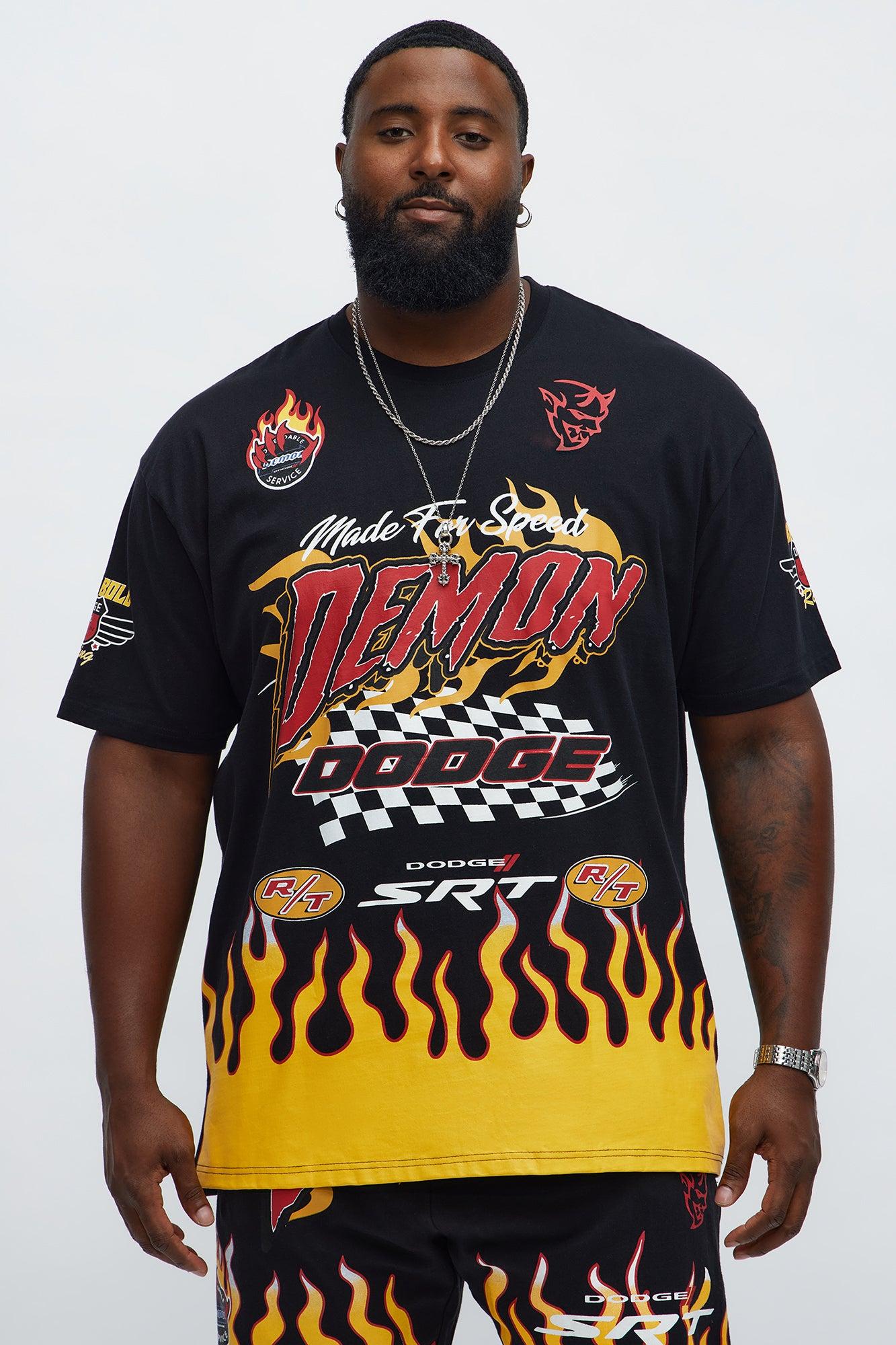 Dodge Demon Racing Team Short Sleeve Tee - Black Male Product Image