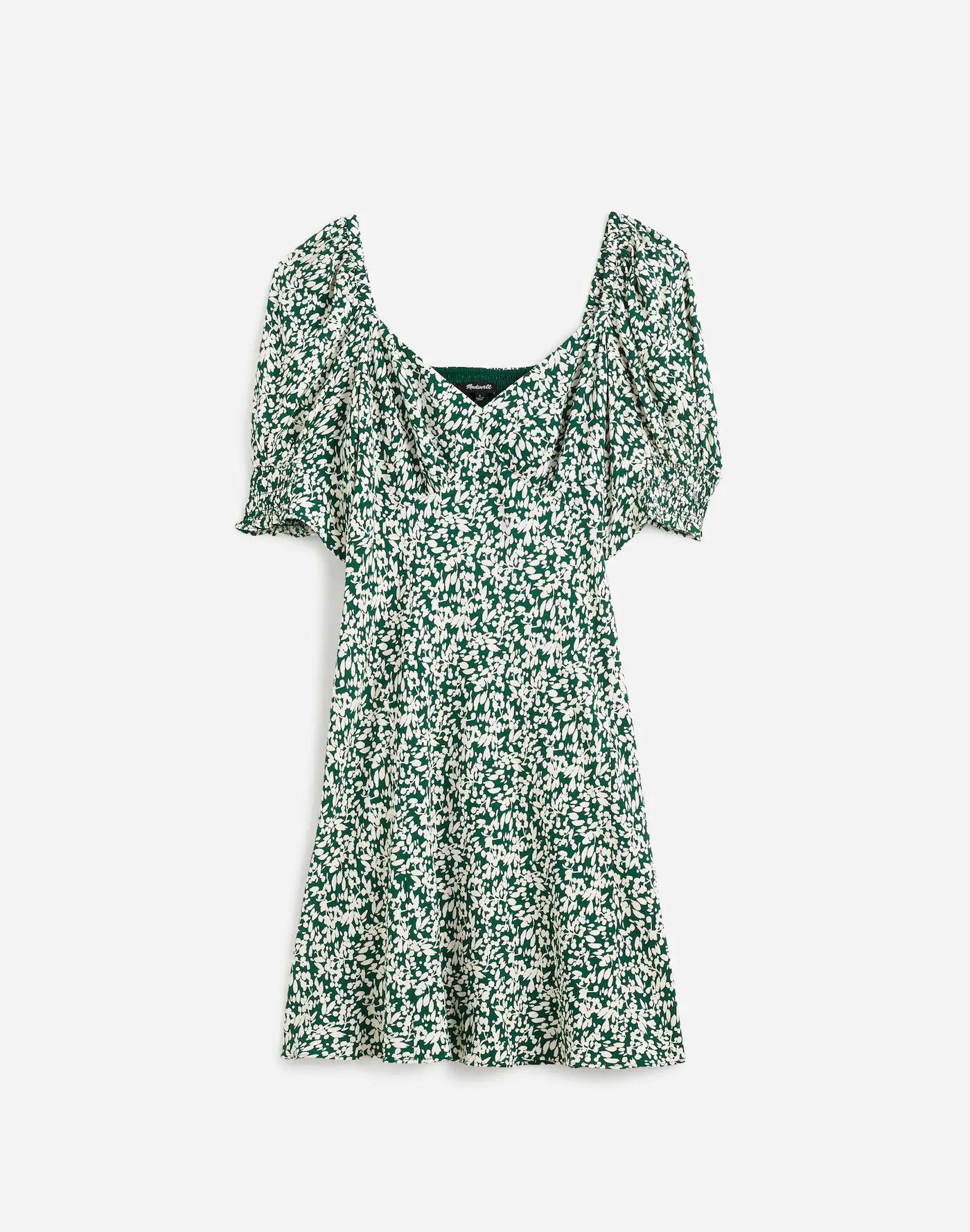 Seamed V-Neck Mini Dress Product Image