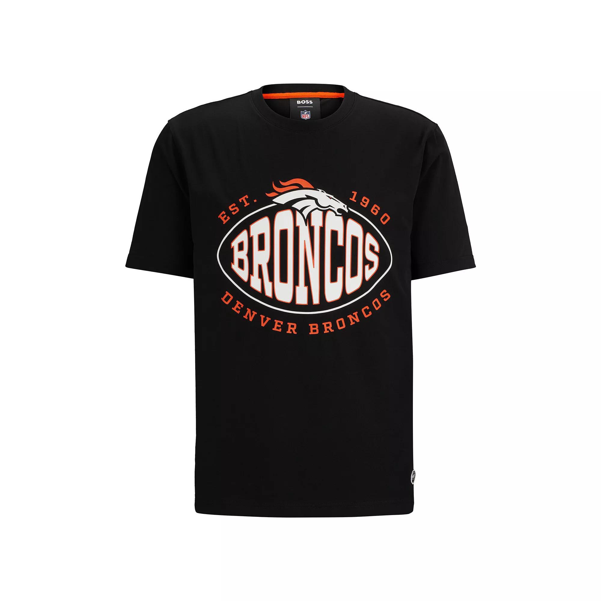 Men's BOSS X NFL  Black Denver Broncos Trap T-Shirt, Size: Large Product Image