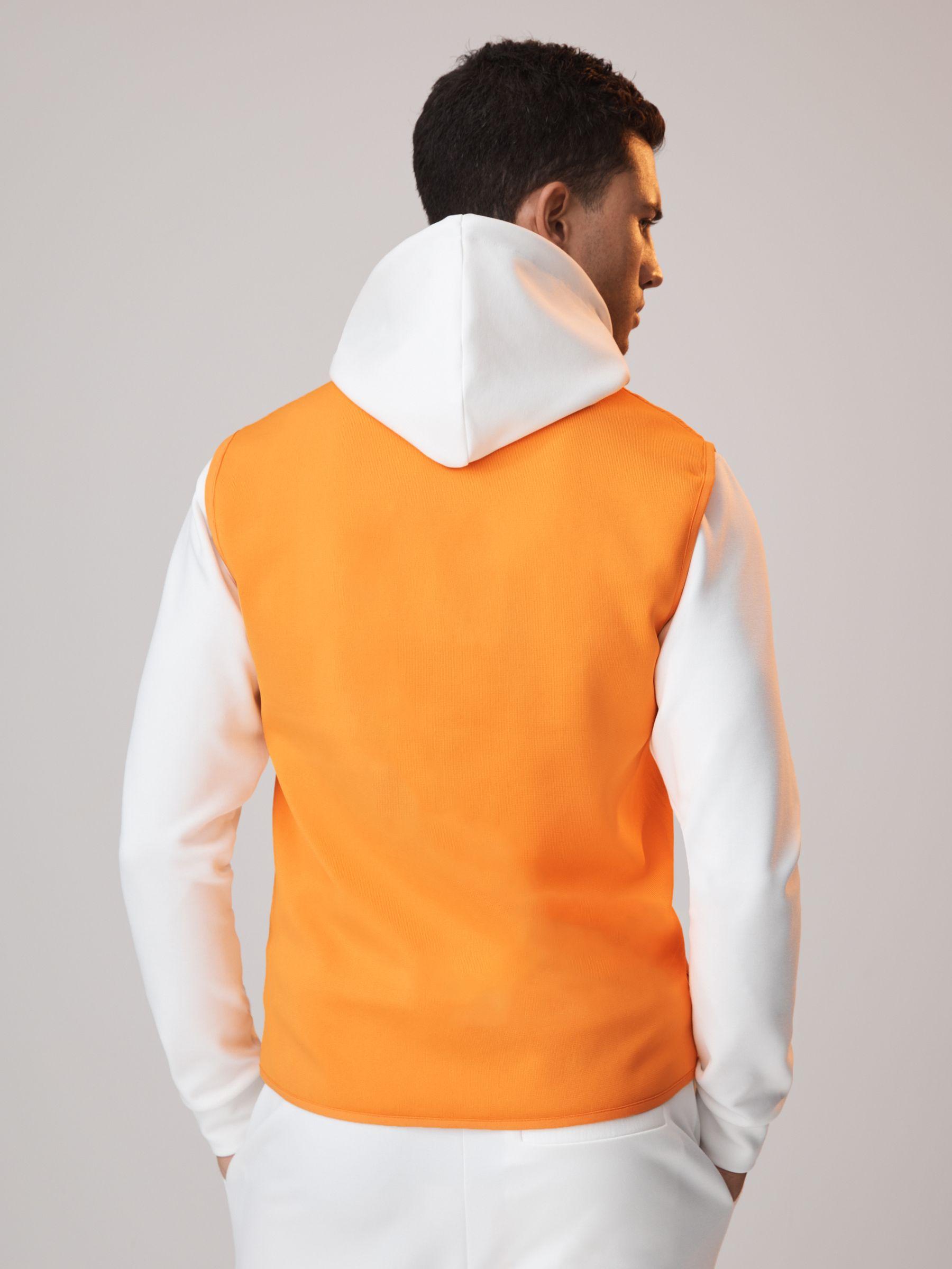 McLaren F1 Hybrid Quilt and Knit Gilet in Papaya Product Image