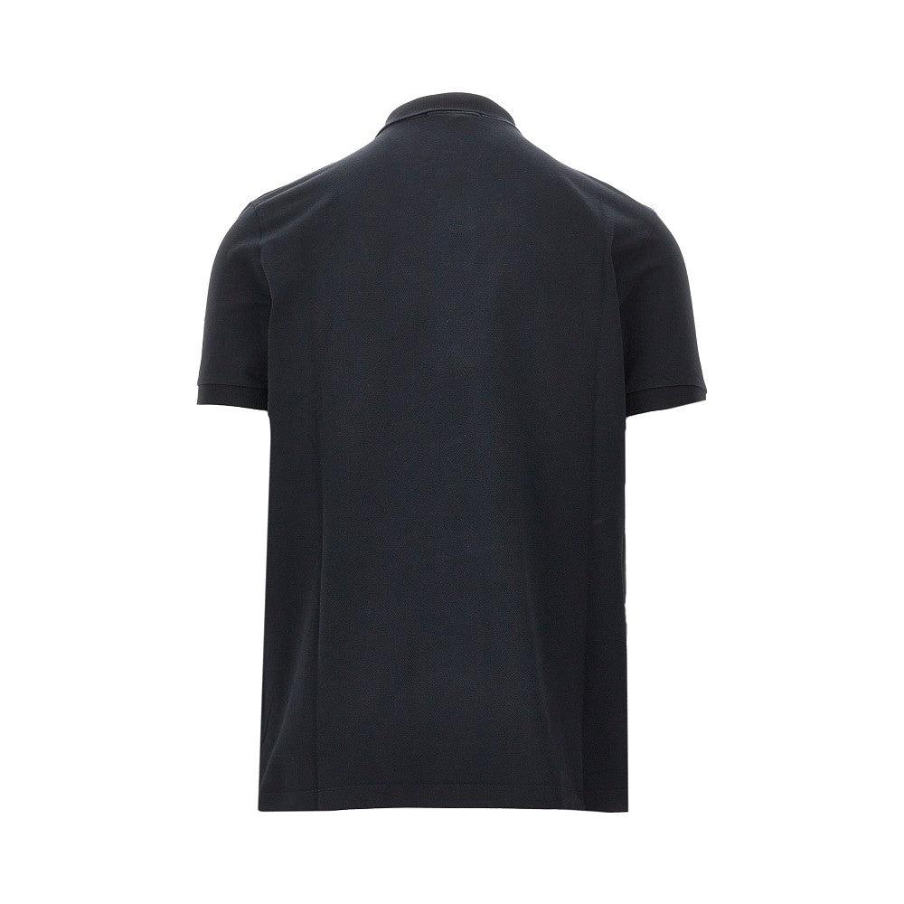 STONE ISLAND Mens Black Brand-patch Regular-fit Stretch-cotton Polo Shirt Xl Product Image