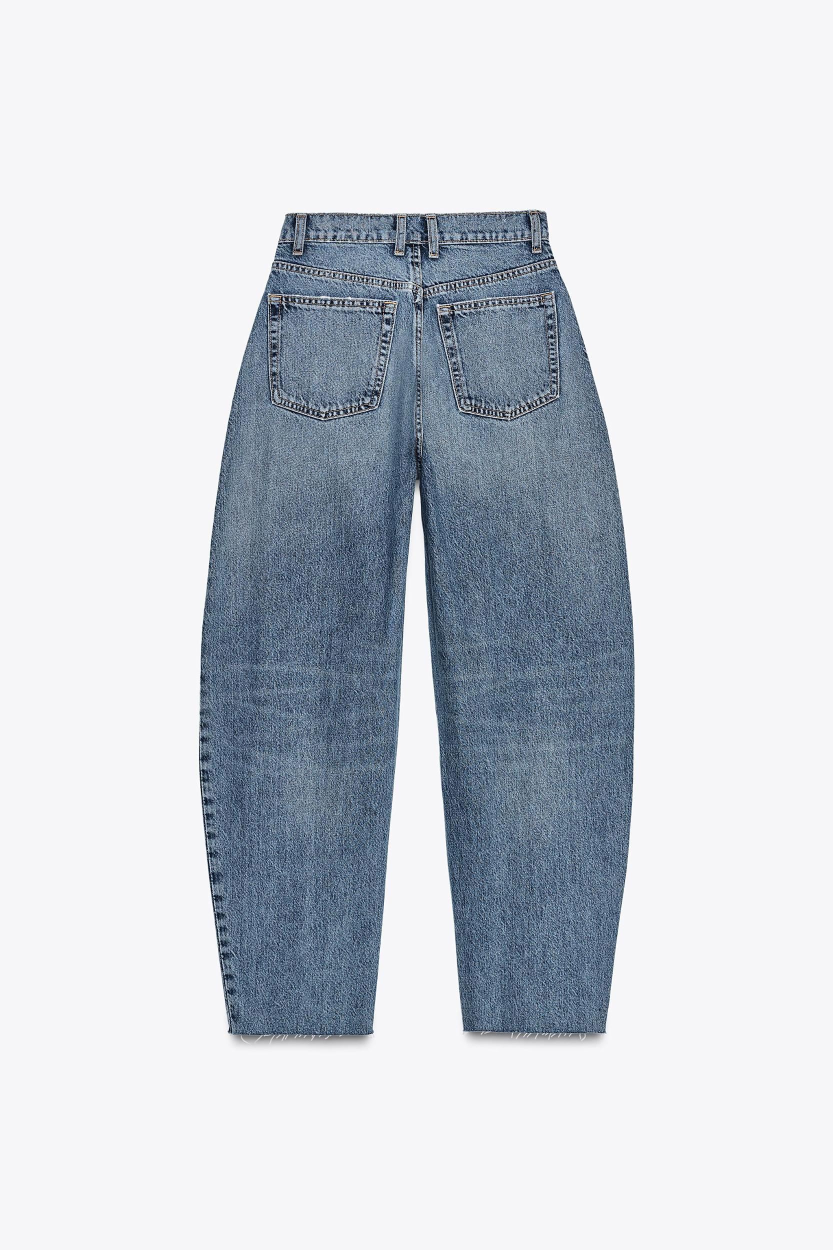 HIGH WAIST TRF BARREL JEANS Product Image