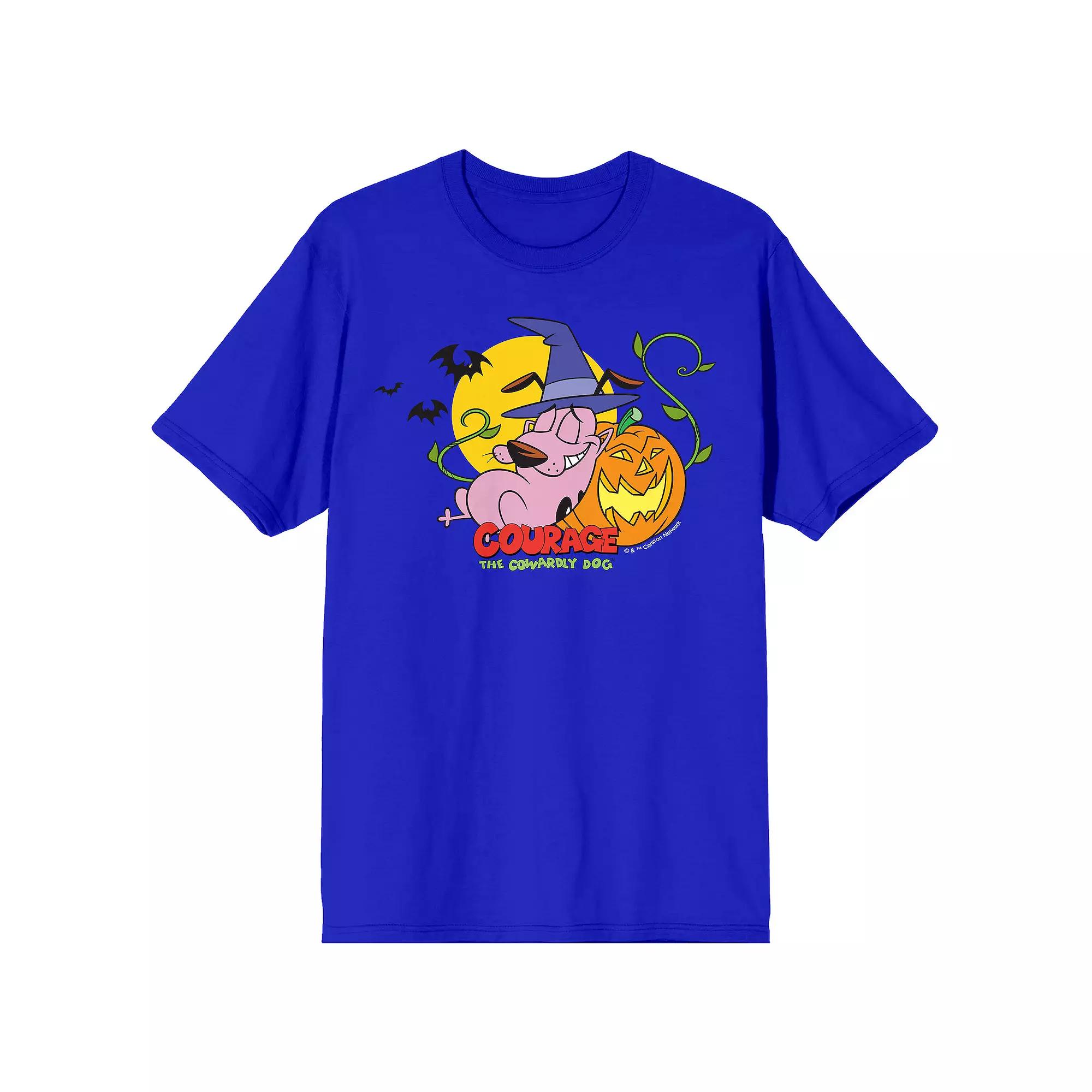Men's Courage the Cowardly Dog Halloween Graphic Tee,  Product Image