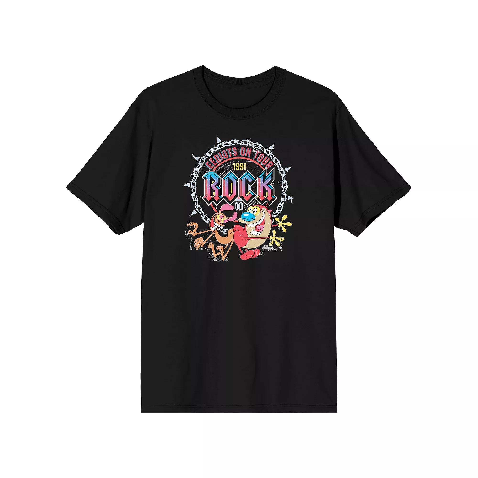 Men's Ren & Stimpy Eediots on Tour Graphic Tee,  Product Image