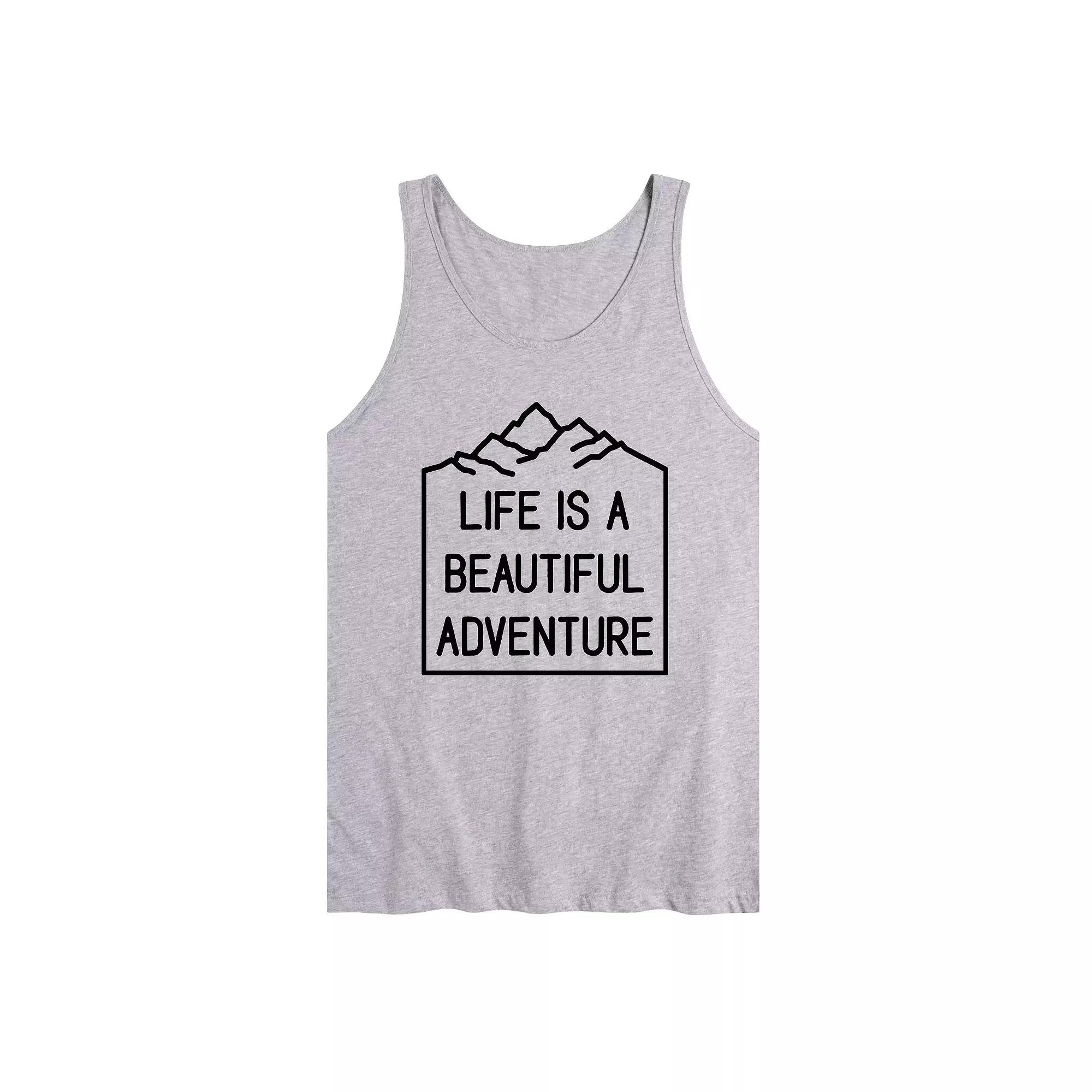 Men's Life Beautiful Adventure Tank Top,  Product Image