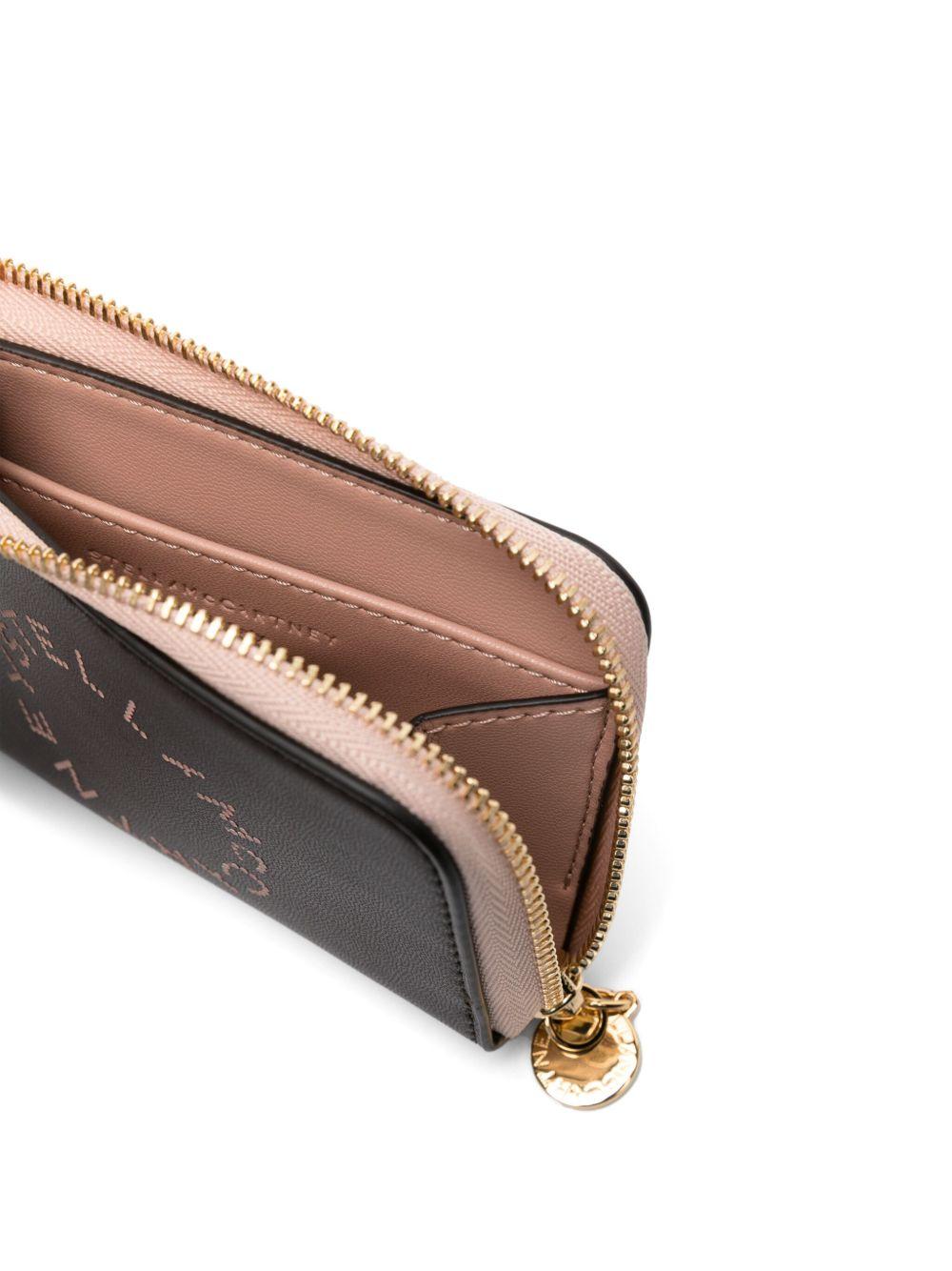 logo-print bicolour wallet Product Image