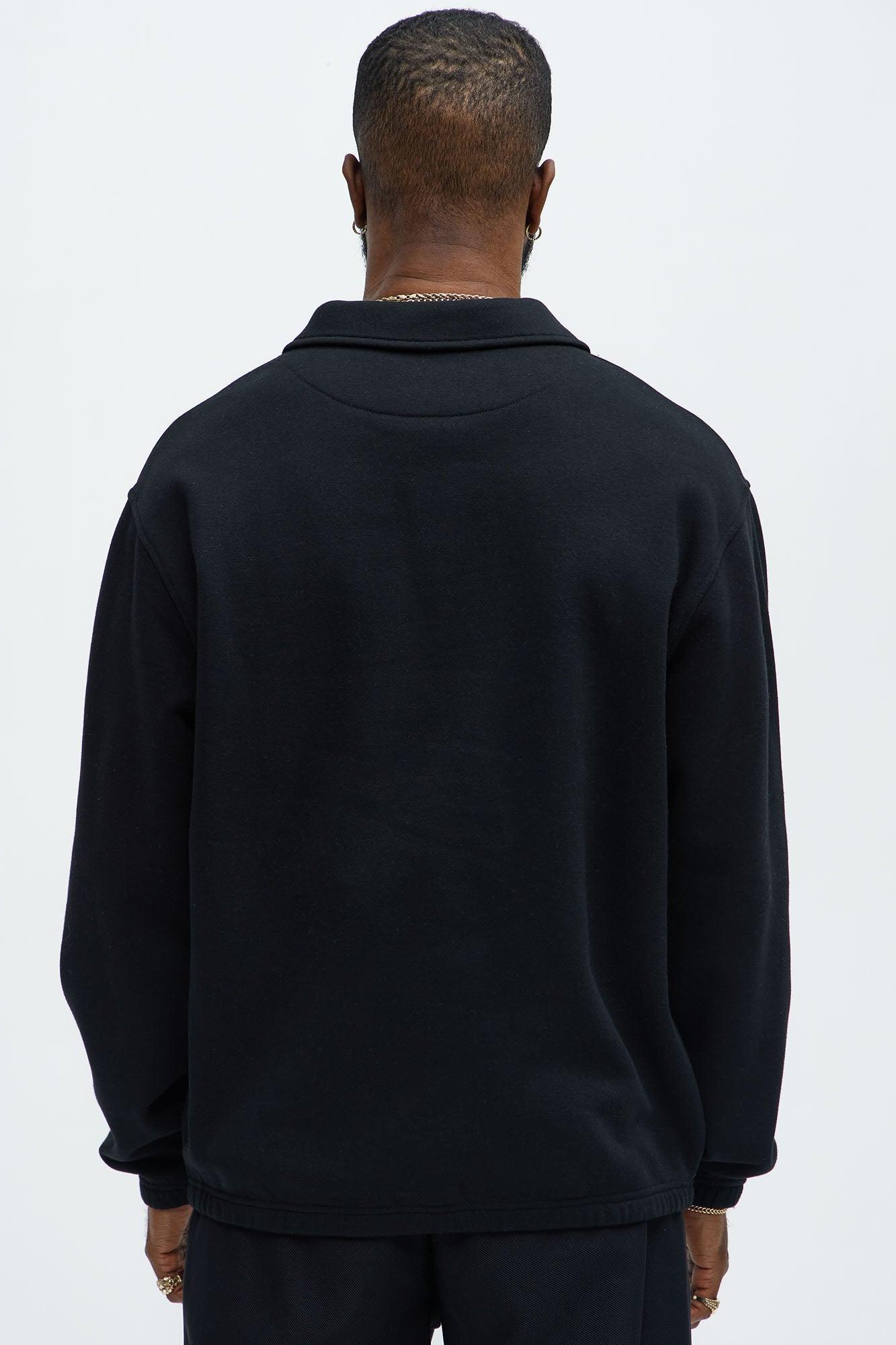 Tyson Be Alright Long Sleeve Polo - Black Product Image