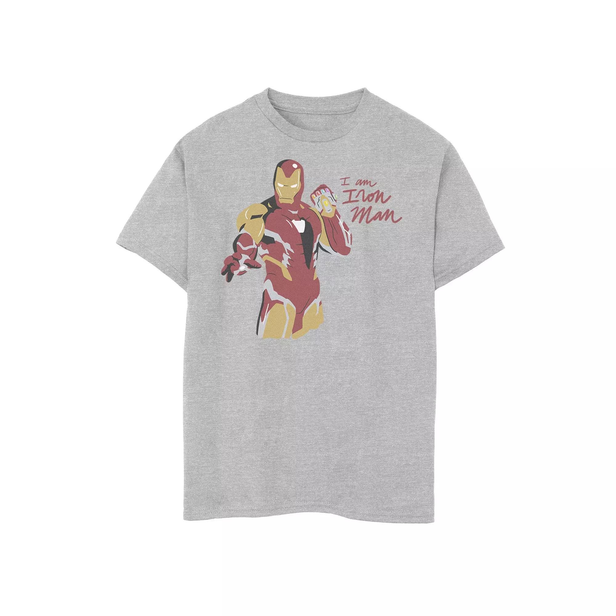 Boys 8-20 Marvel Avengers: Endgame Iron Man Scribbles Graphic Tee, Boy's, Size: XS, Athletic Grey Product Image