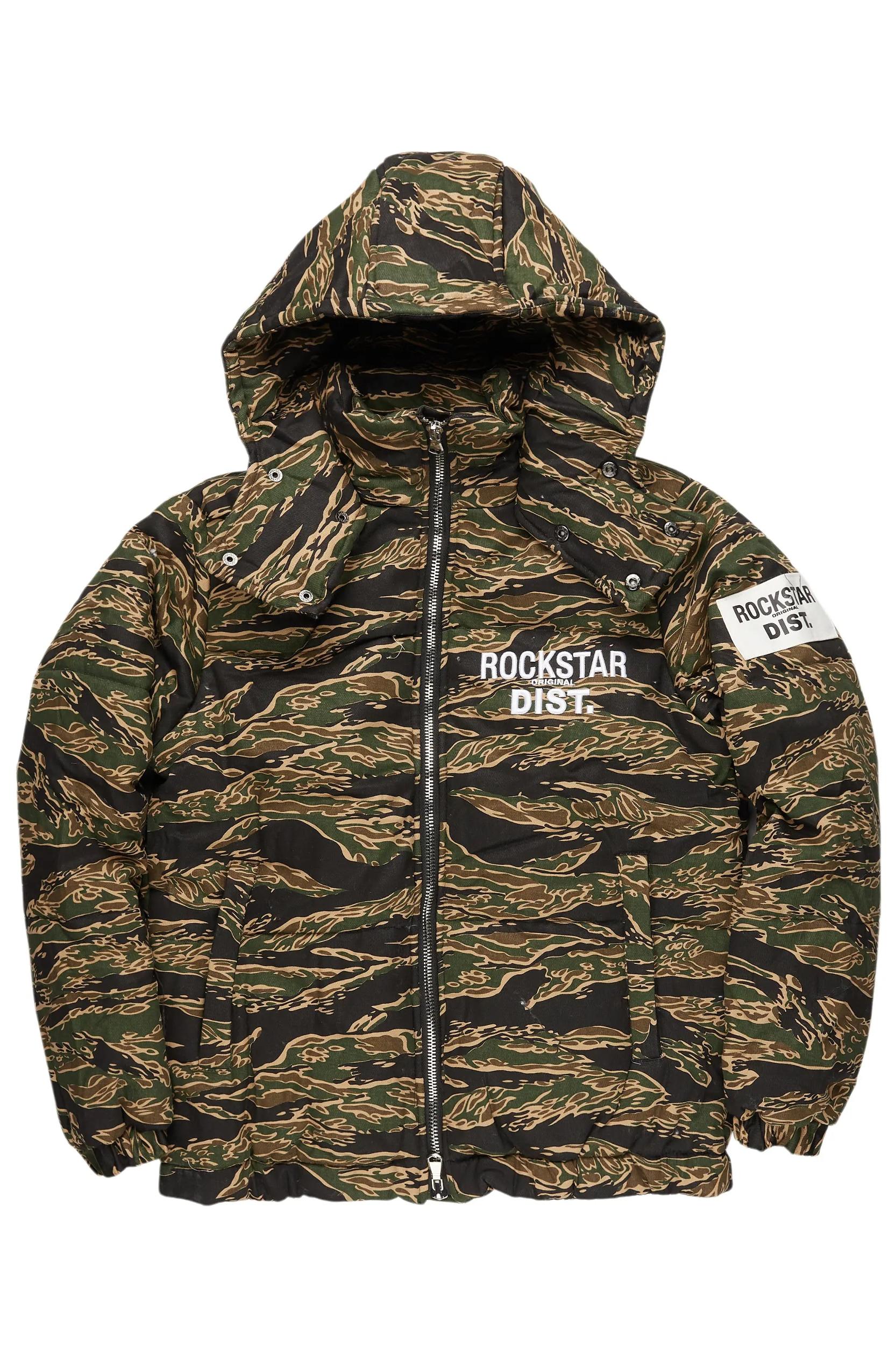 Bevis Camo Puffer Jacket Male Product Image