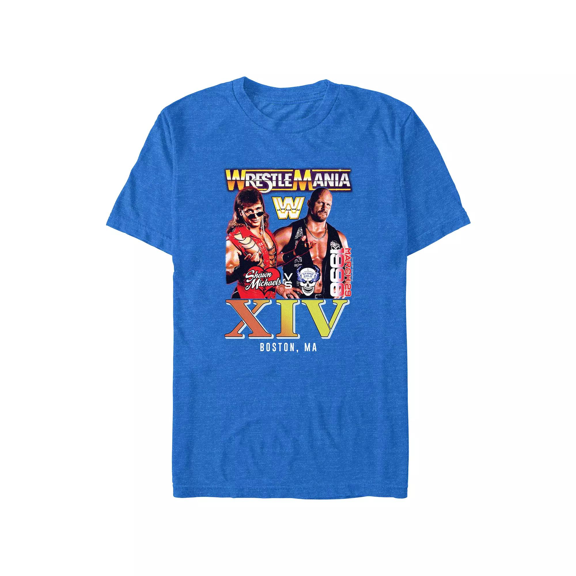 Big & Tall WWE WrestleMania XIV Poster Graphic Tee, Men's,  Product Image