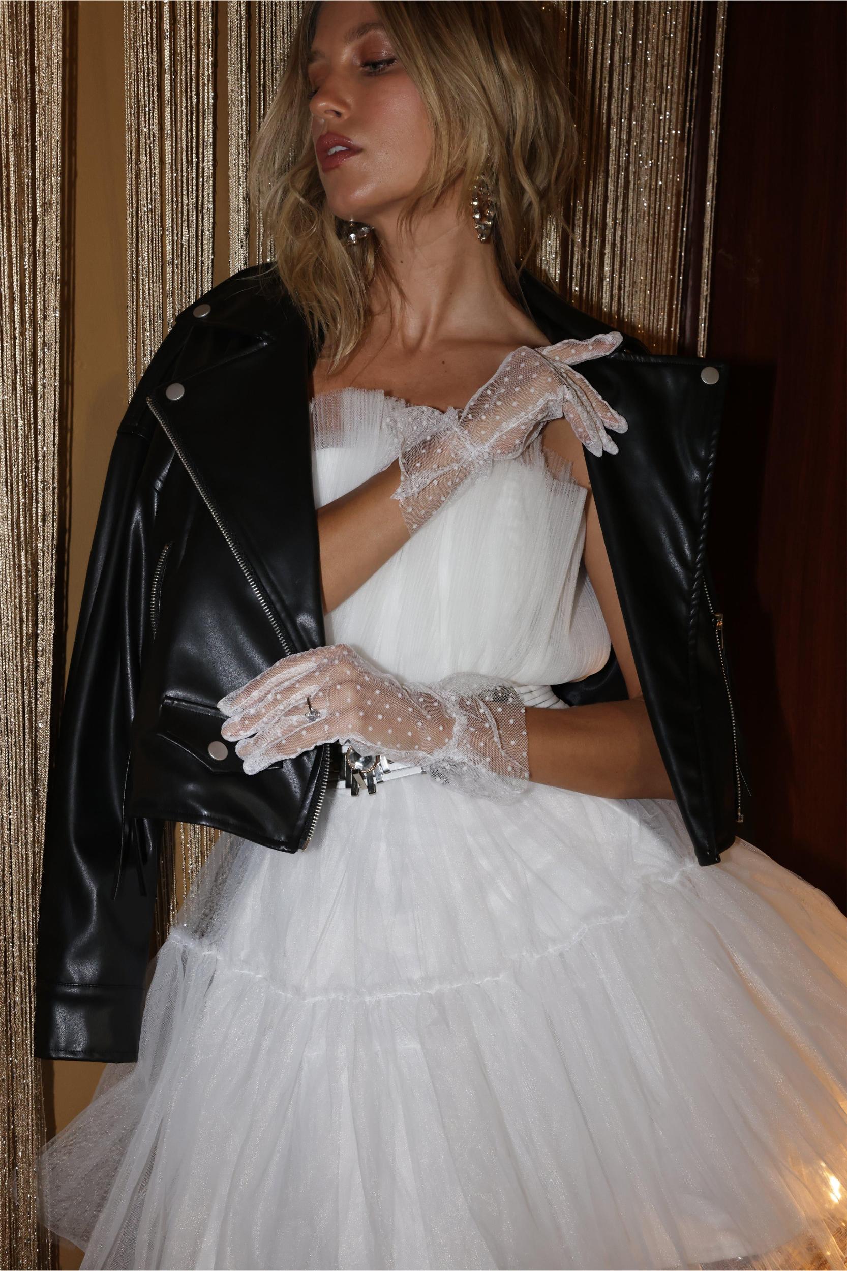 'Til Death Black Vegan Leather Jacket Product Image