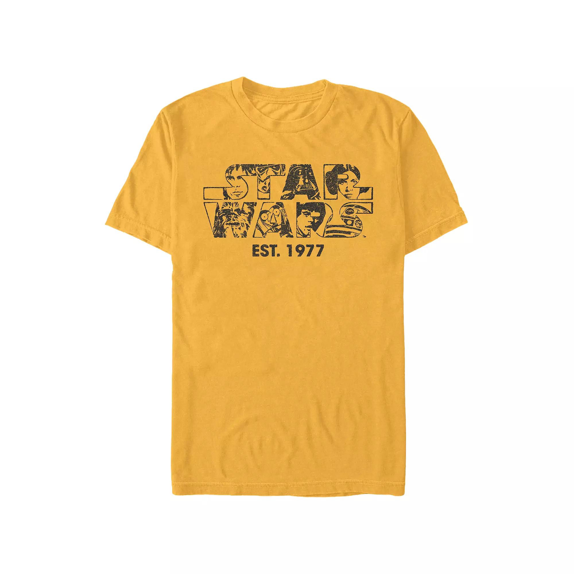 Men's Star Wars Faces Filled Logo Graphic Tee,  Product Image