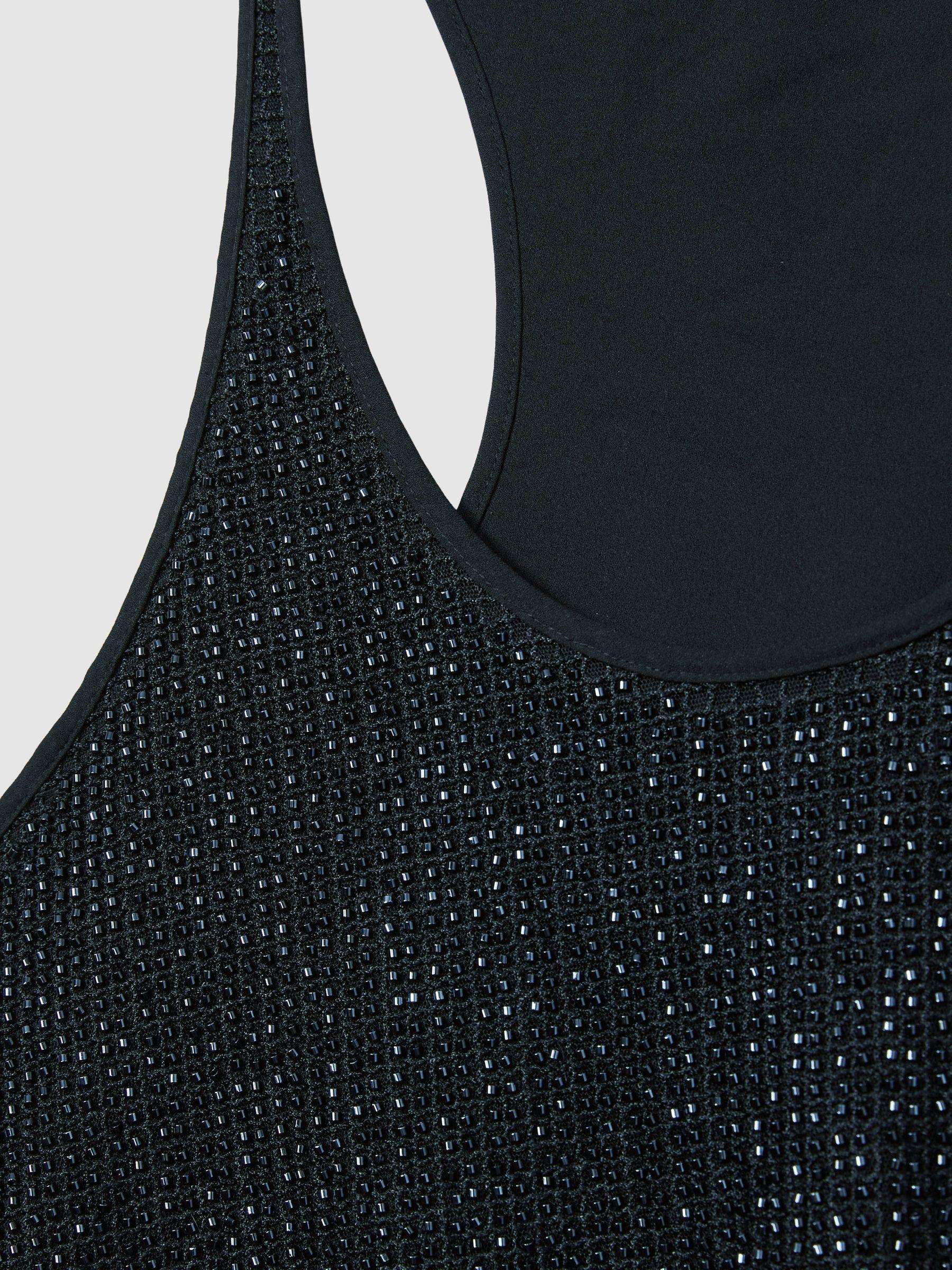 Beaded Cami Top in Dark Blue Product Image