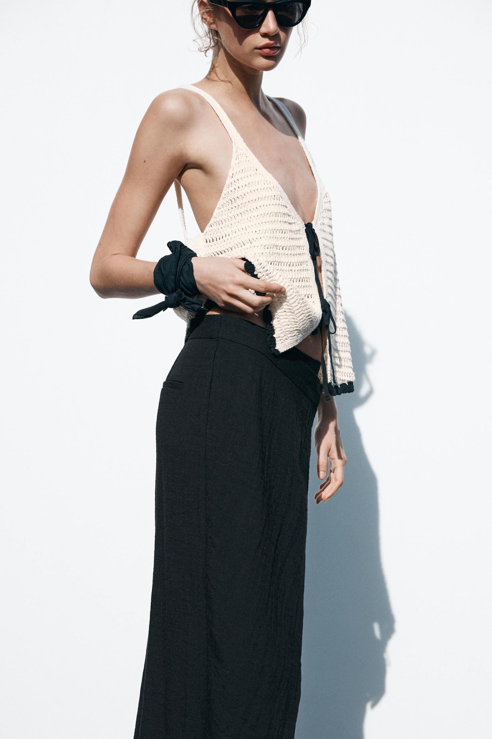 CROCHET TIE TOP Product Image