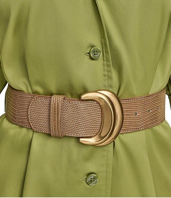 Donna Karan Cotton Sateen Belted Shirt Dress Product Image