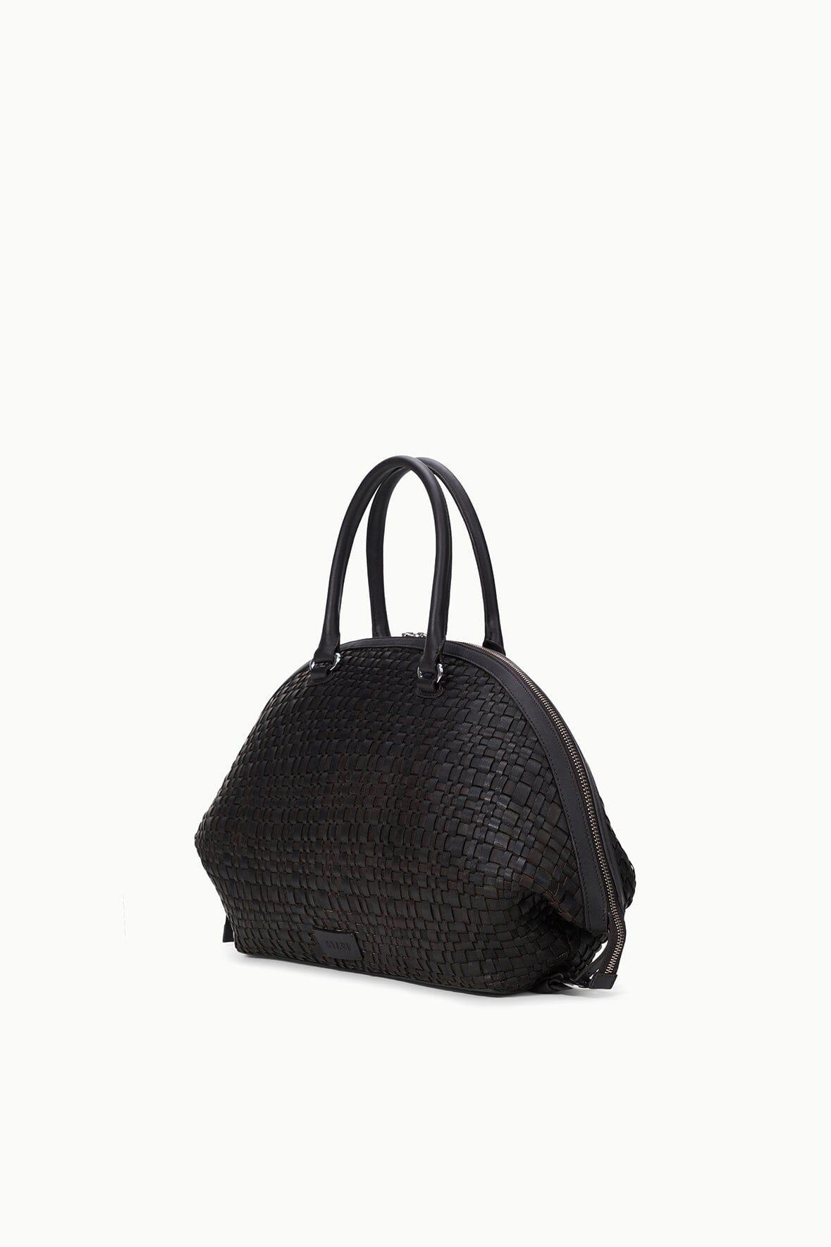 HESTER SATCHEL | ESPRESSO WOVEN LEATHER Product Image