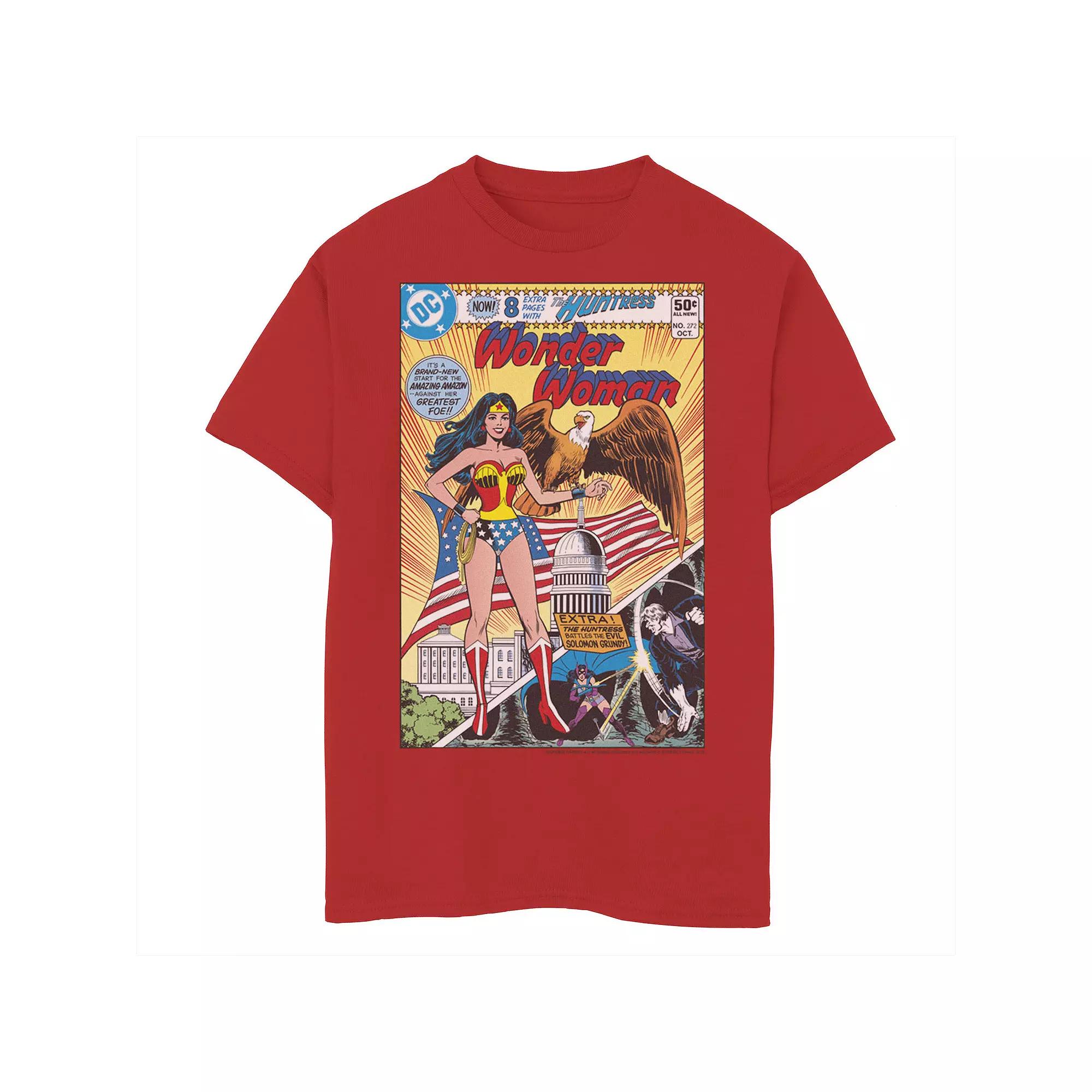 Boys 8-20 DC Comics Wonder Woman Vintage Huntress Comic Cover Graphic Tee, Boy's,  Product Image