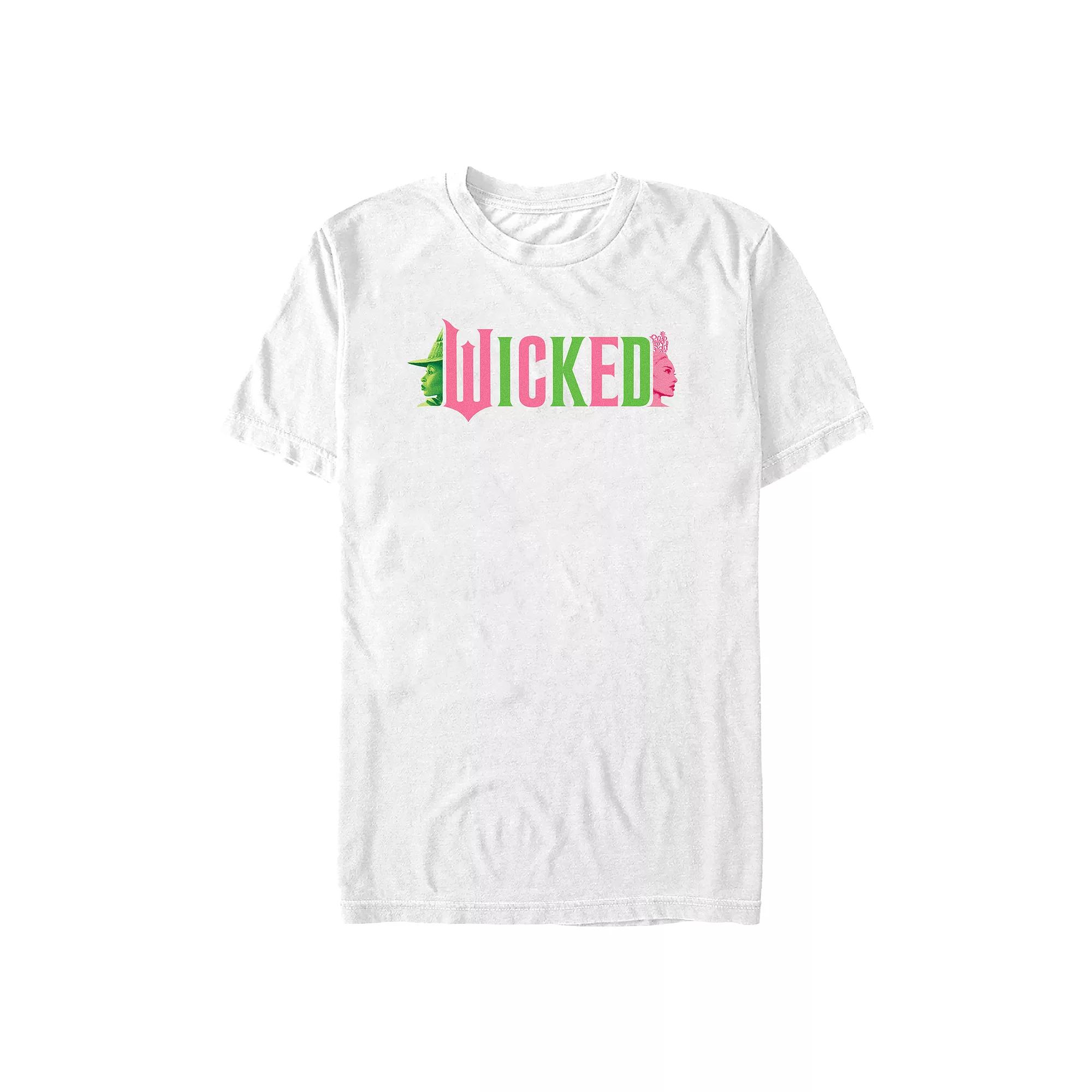 Men's Wicked Elphaba And Glinda Profile Graphic Tee,  Product Image