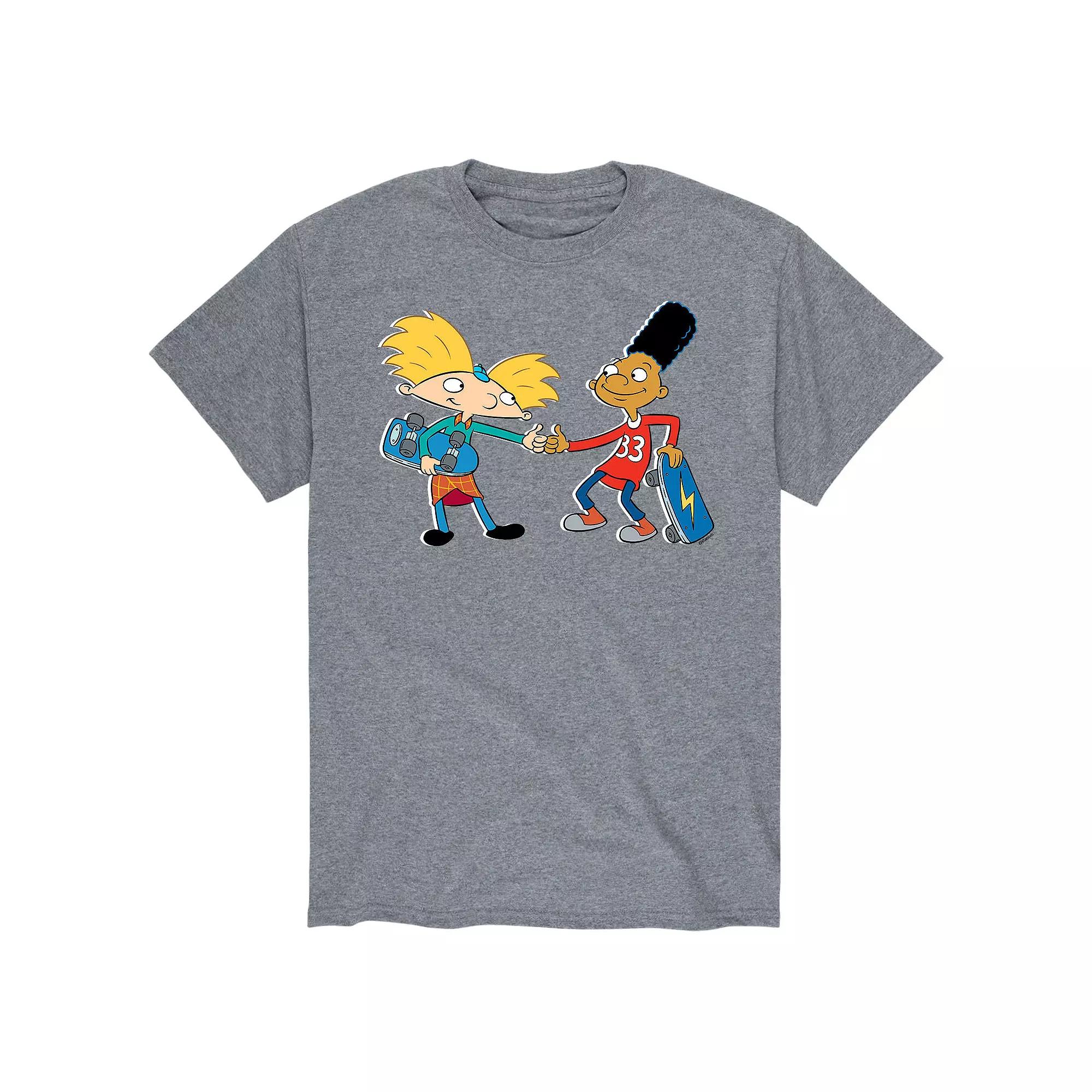 Big & Tall Hey Arnold! Gerald And Arnold's Secret Handshake Graphic Tee, Men's,  Product Image