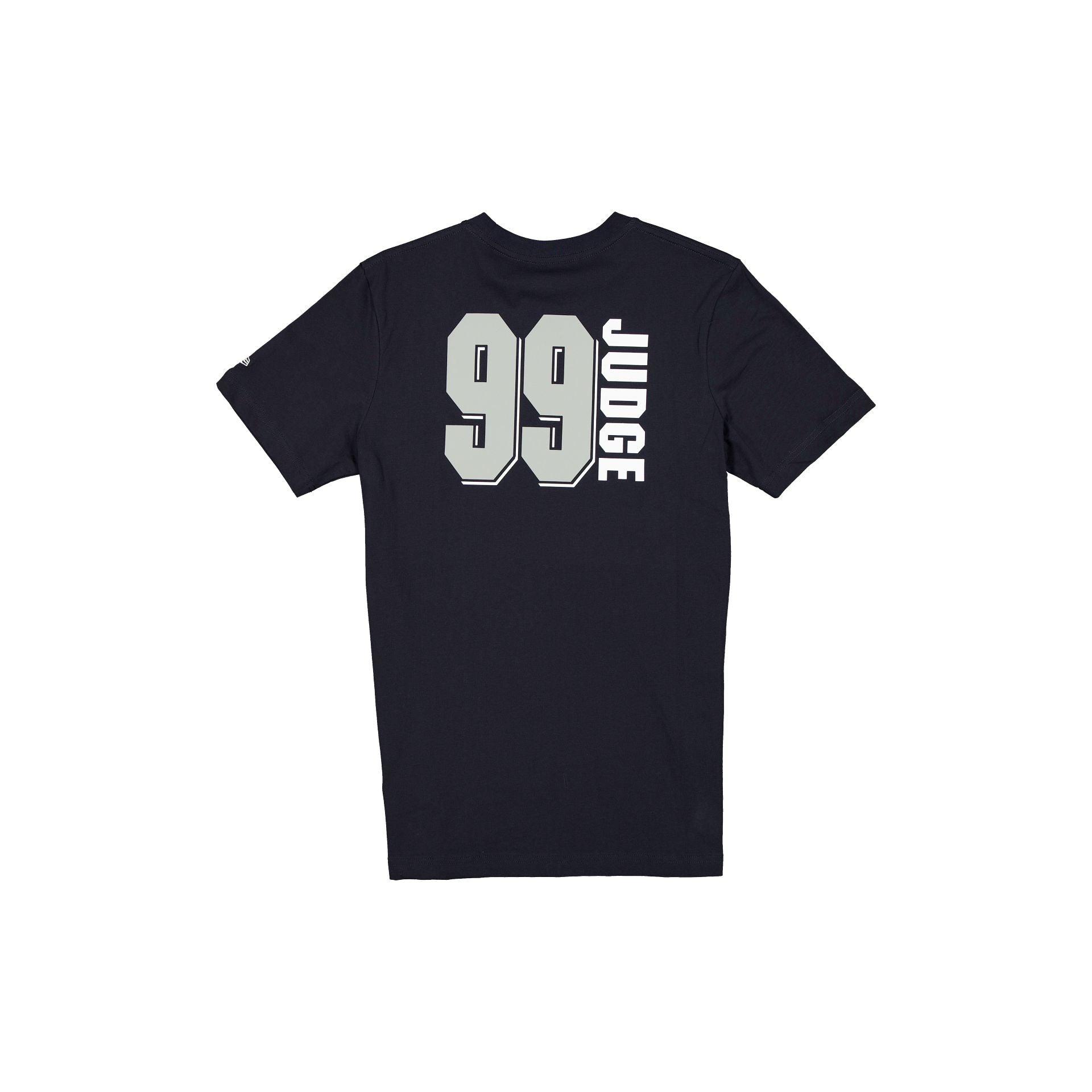 New York Yankees Name & Number Aaron Judge T-Shirt Male Product Image