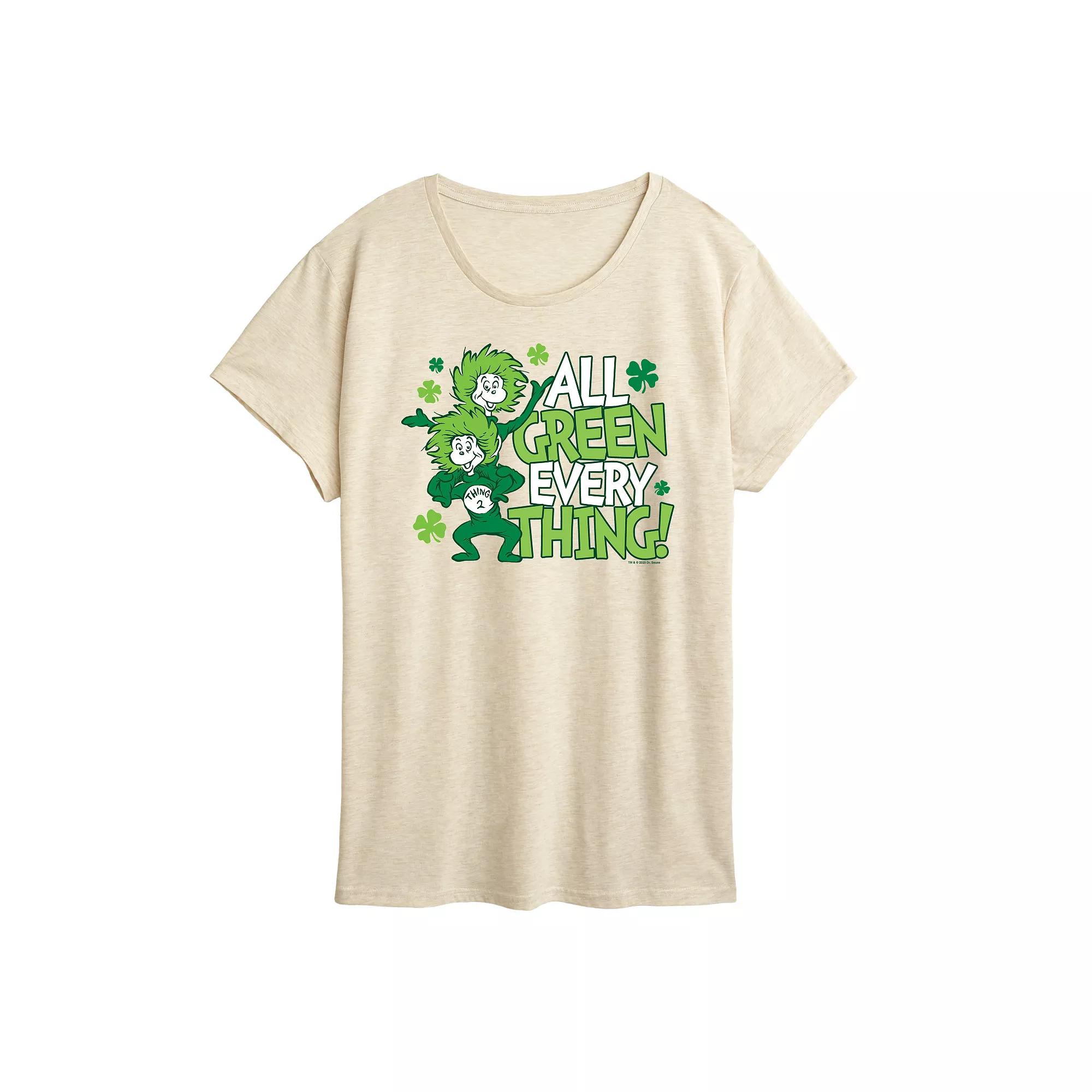 Women's Dr. Seuss Thing 1 & Thing 2 St. Patrick's Graphic Tee,  Product Image