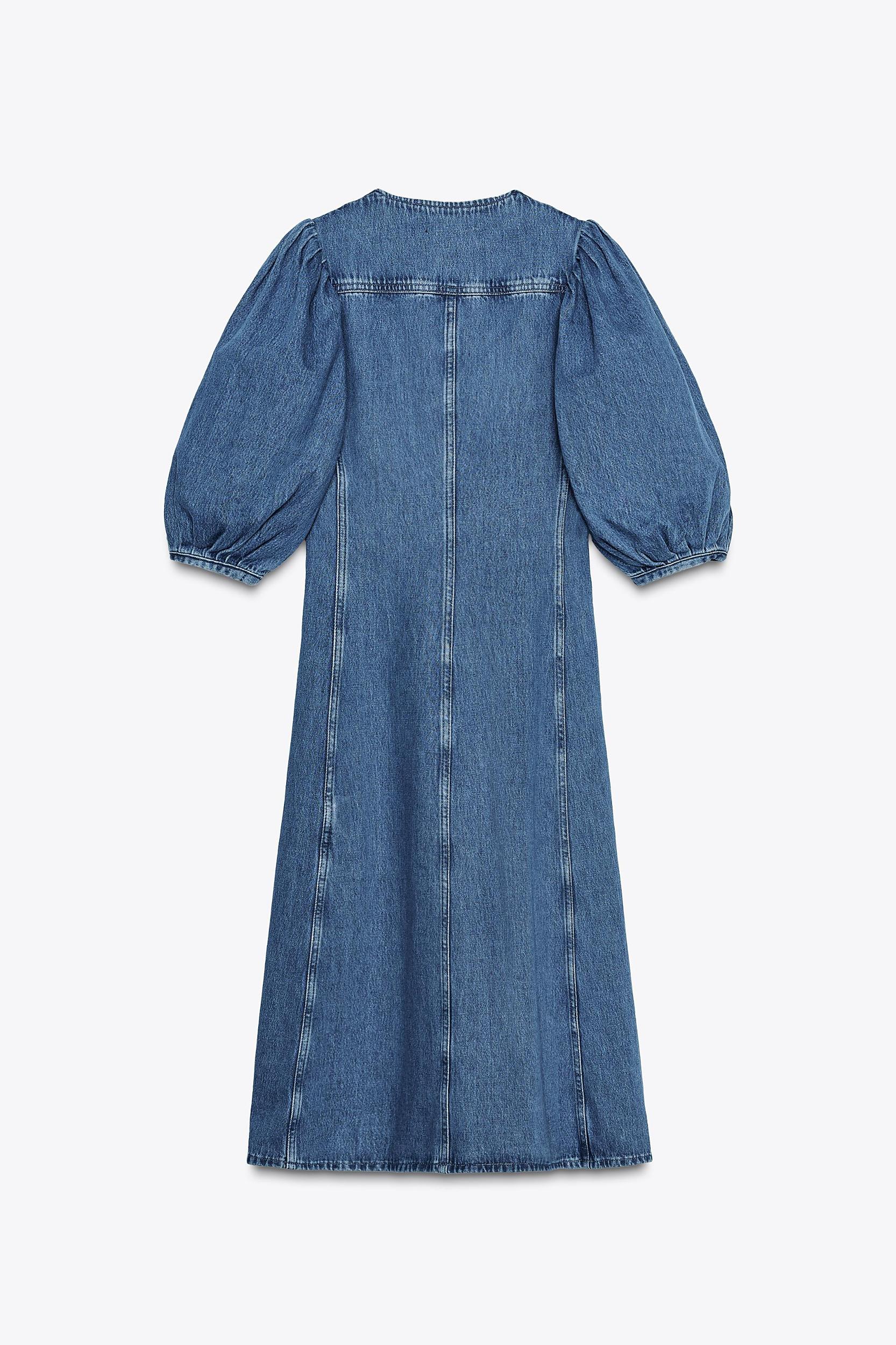 DENIM MIDI DRESS ZW COLLECTION Product Image