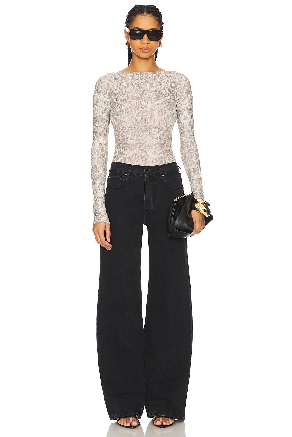 Mesh Boatneck Bodysuit Good American Product Image