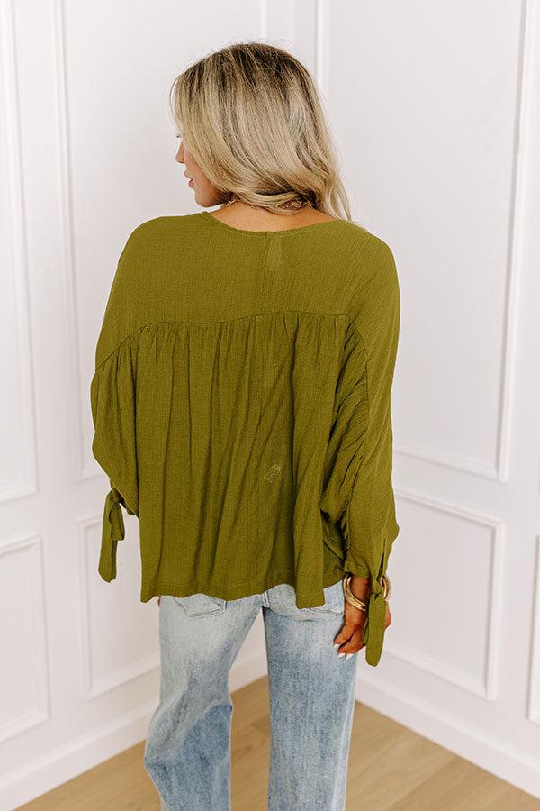 Made For Each Other Shift Top In Green Product Image