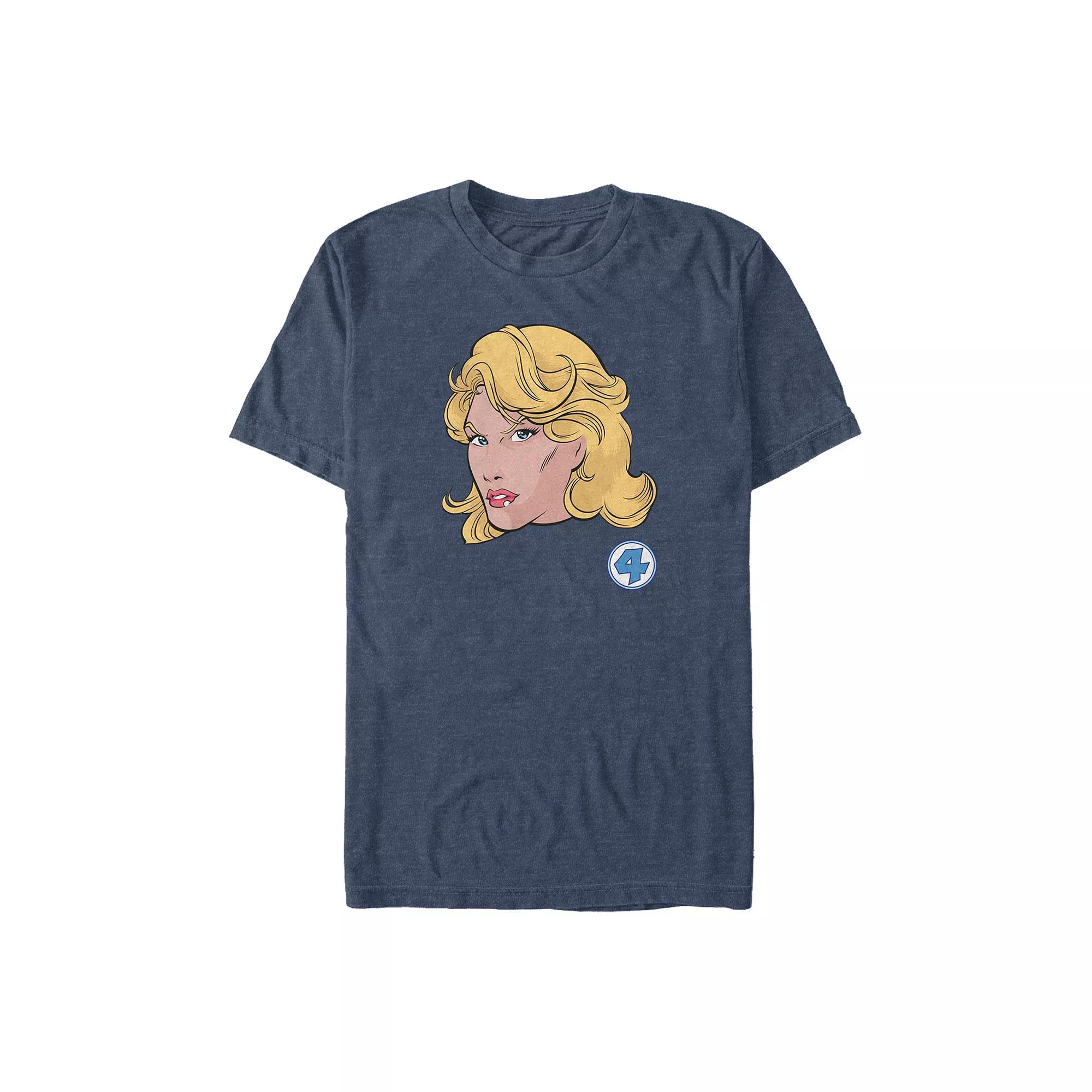 Big & Tall Marvel Fantastic Four Invisible Girl Face Graphic Tee, Men's,  Product Image