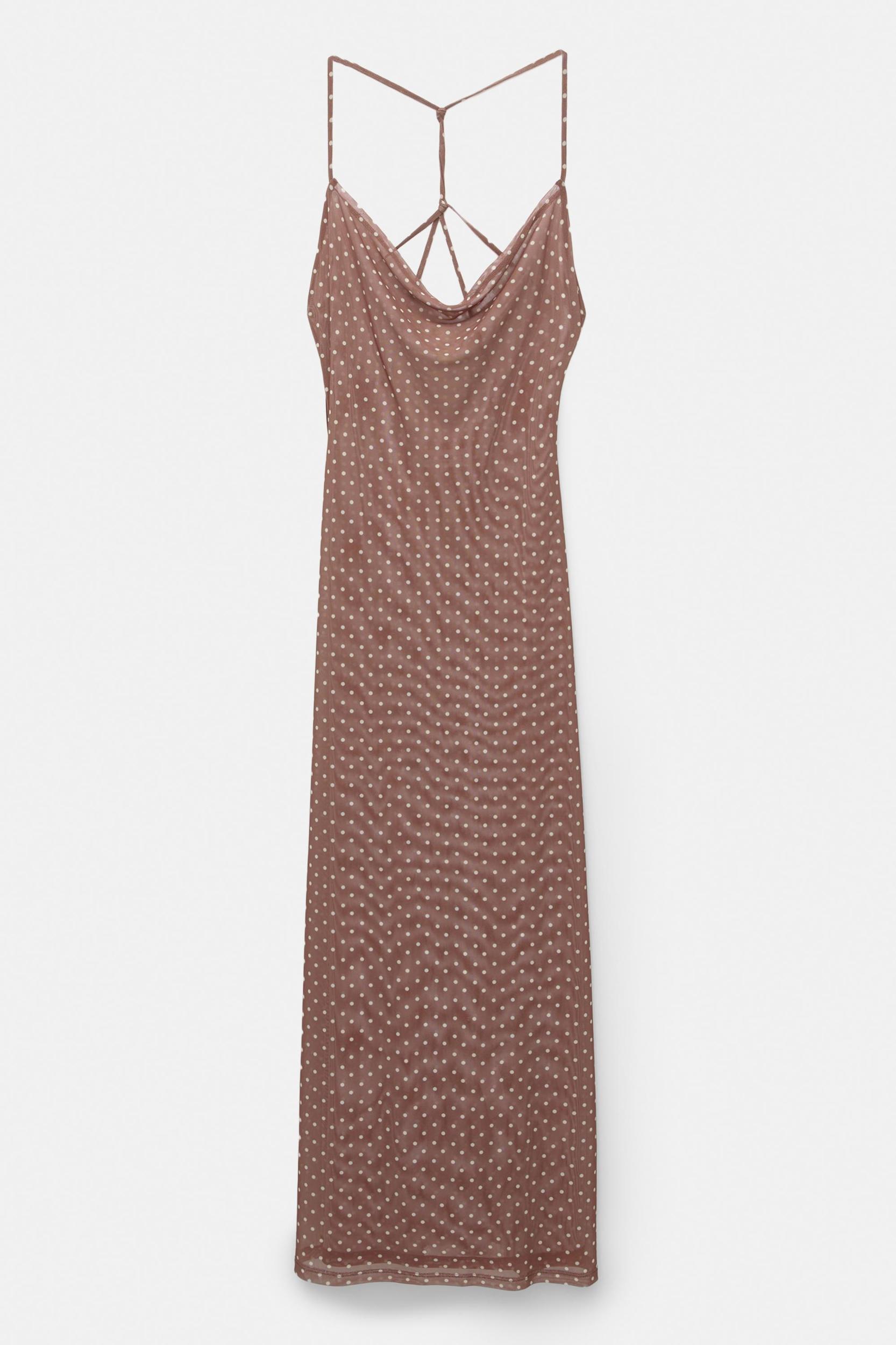 Polka dot tulle midi dress Product Image