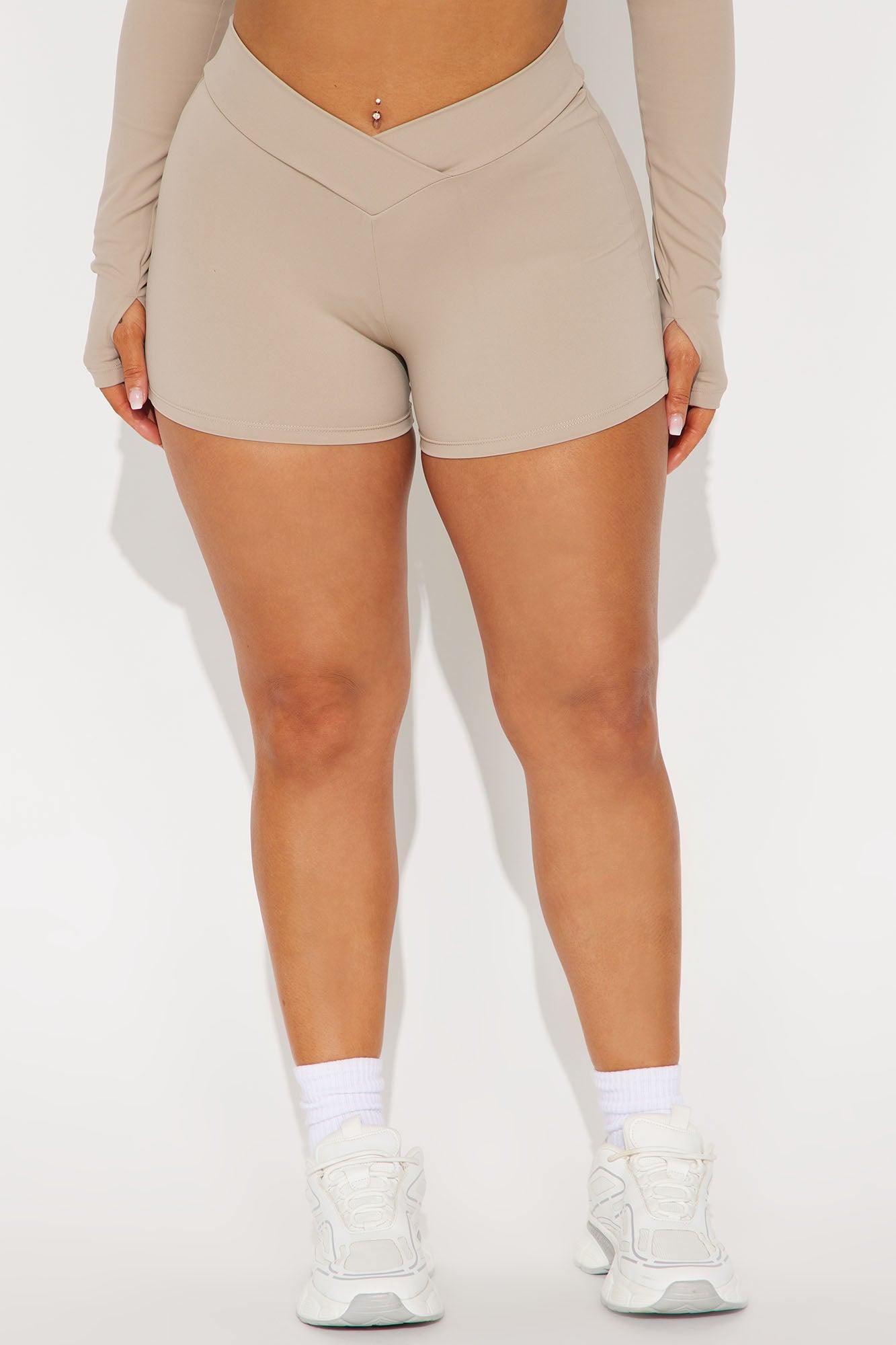 Stay Snatched Active Short - Taupe Product Image