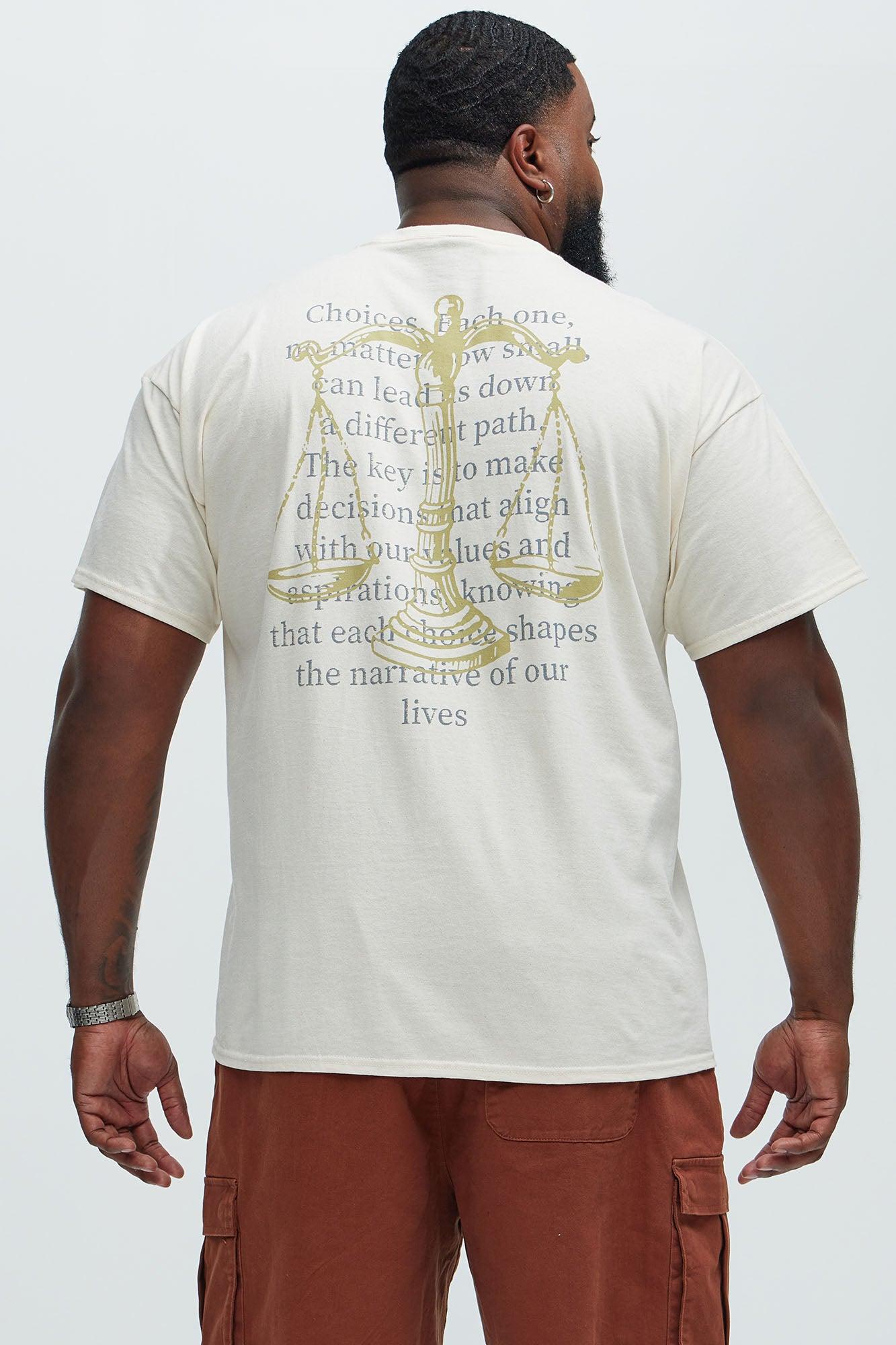 Choices Matter Short Sleeve Tee - Off White Product Image