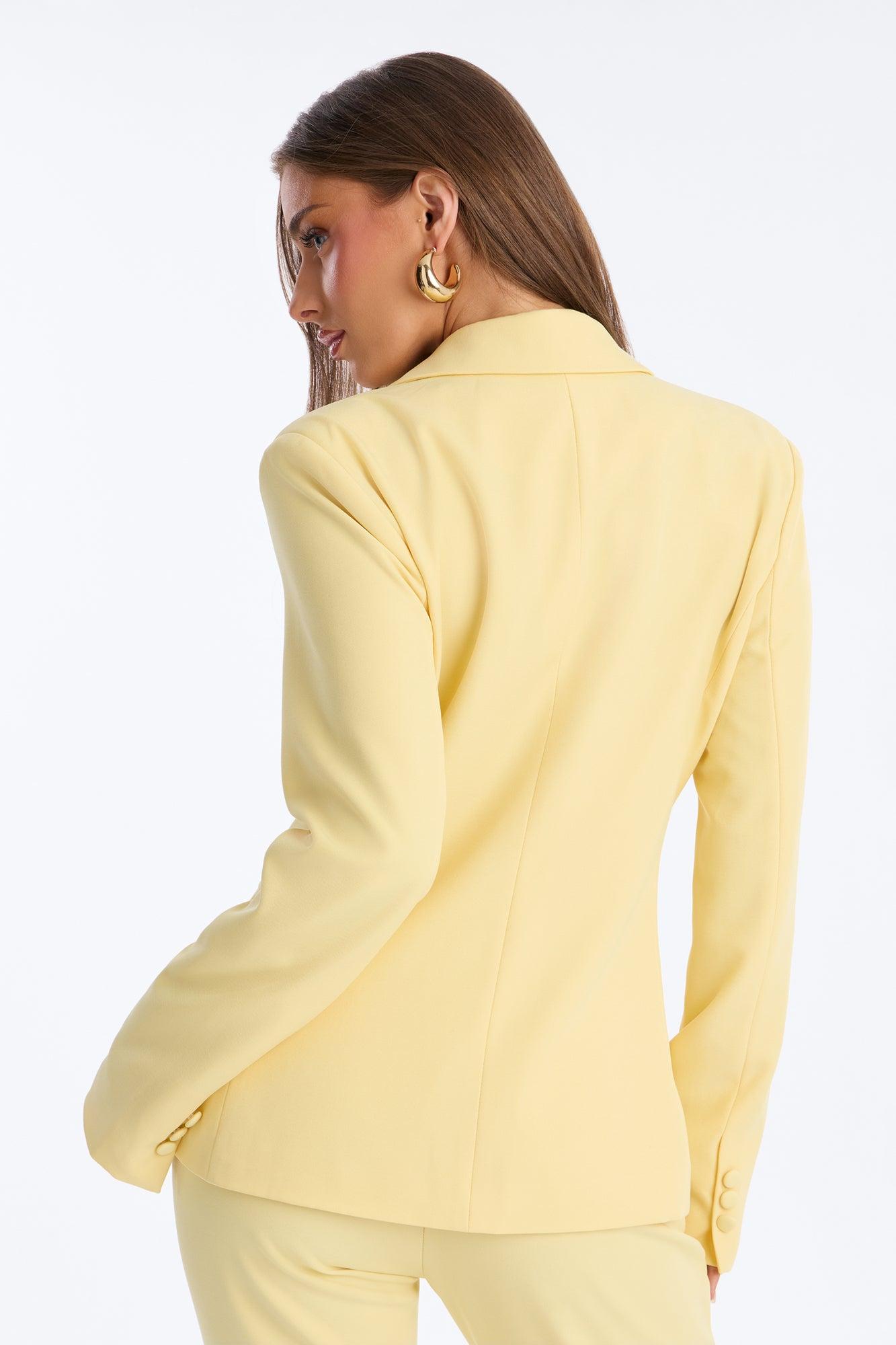 Breaking Even Blazer - Butter Yellow Female Product Image
