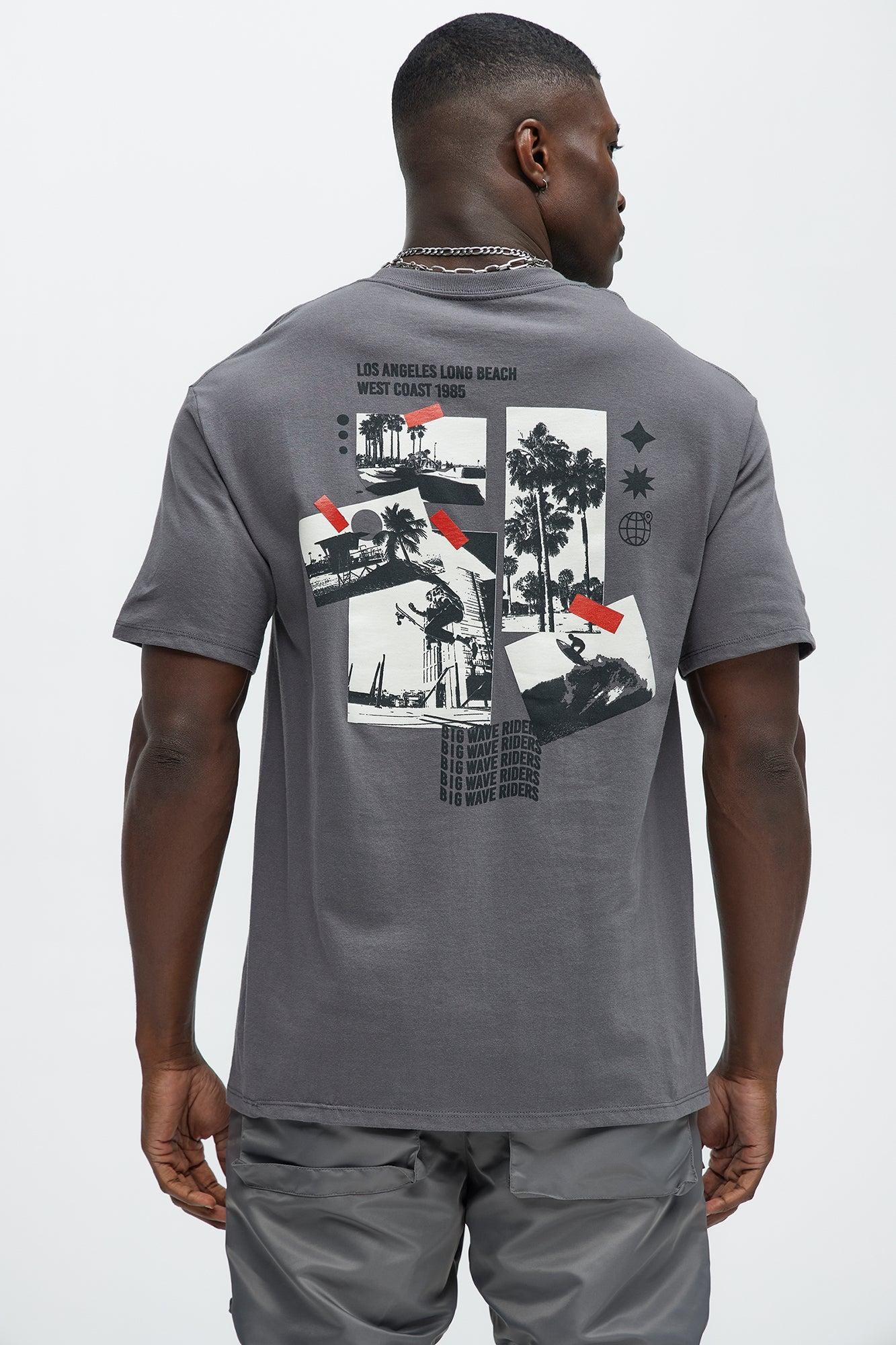 Long Beach West Coast Short Sleeve Tee - Charcoal Product Image