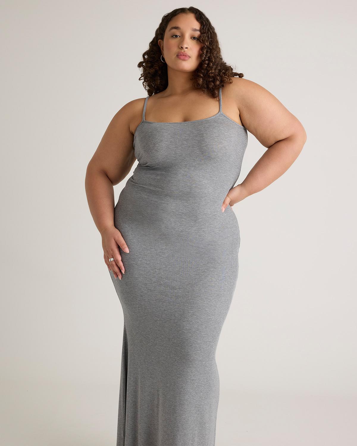 Quince | Women's Tencel Rib Knit Maxi Slip Dress Cotton/Modal Product Image