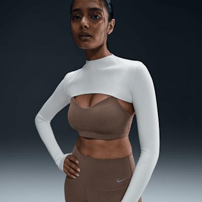 Nike Women's Zenvy Dri-FIT Long-Sleeve Shrug Top Product Image