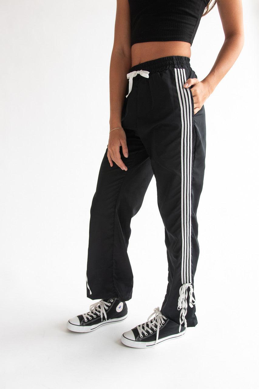 Side Stripe Bow Detail Track Pants Product Image
