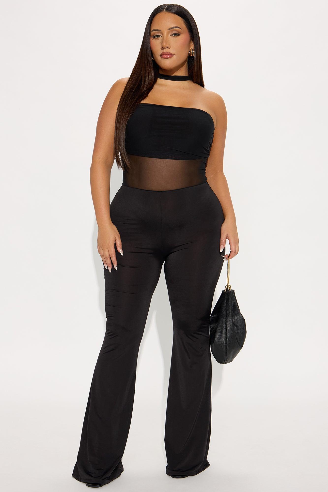 Off-limits Sheer Mesh Jumpsuit - Black Product Image