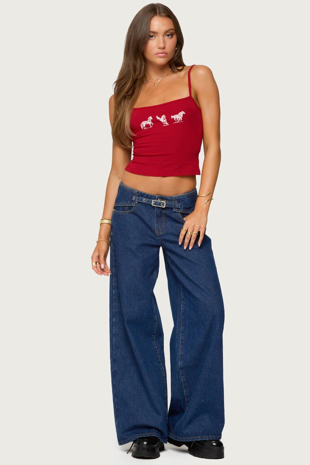 Wild Horses Graphic Tank Top Product Image