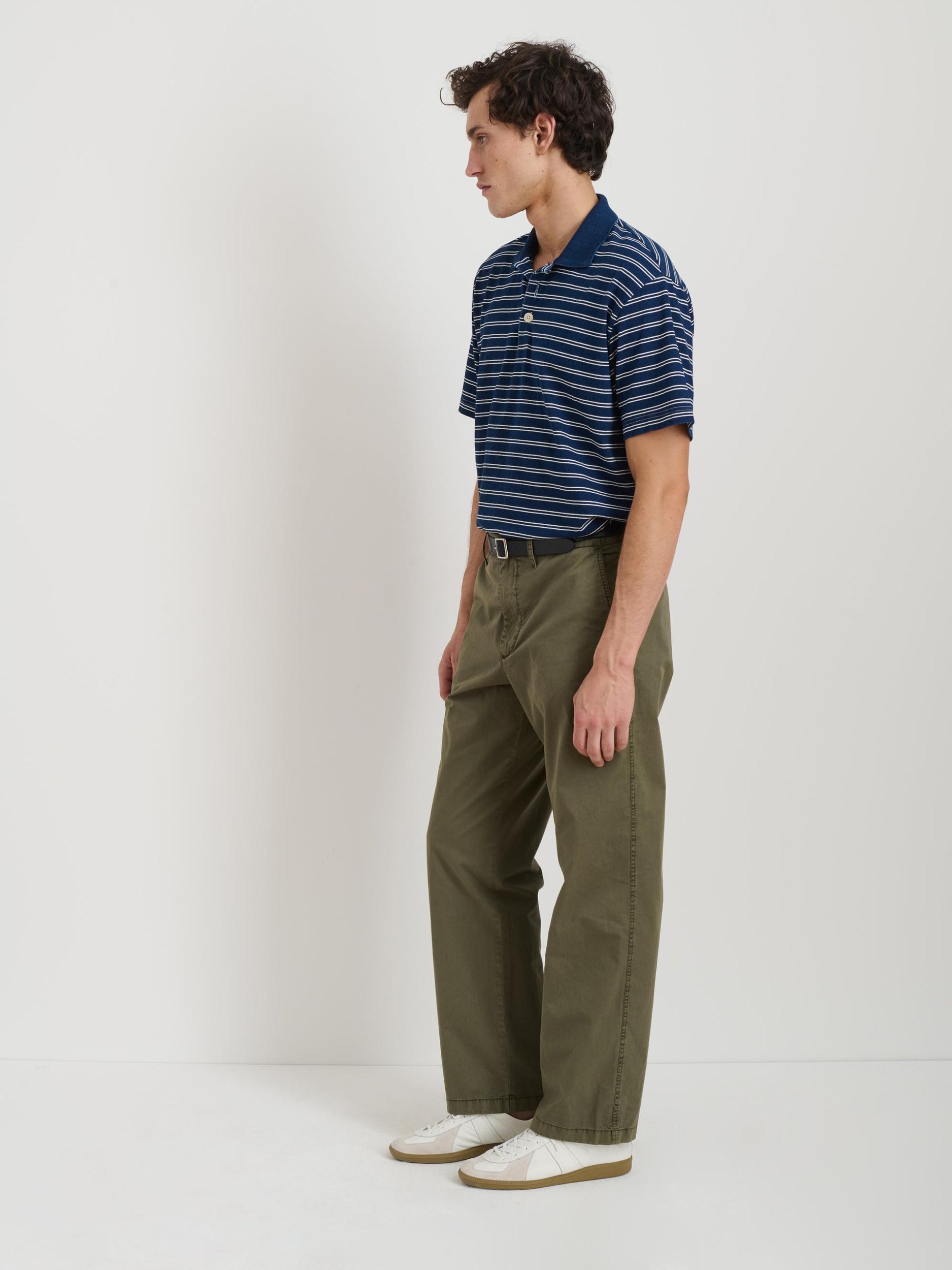 Lucas Polo In Indigo Stripe Product Image