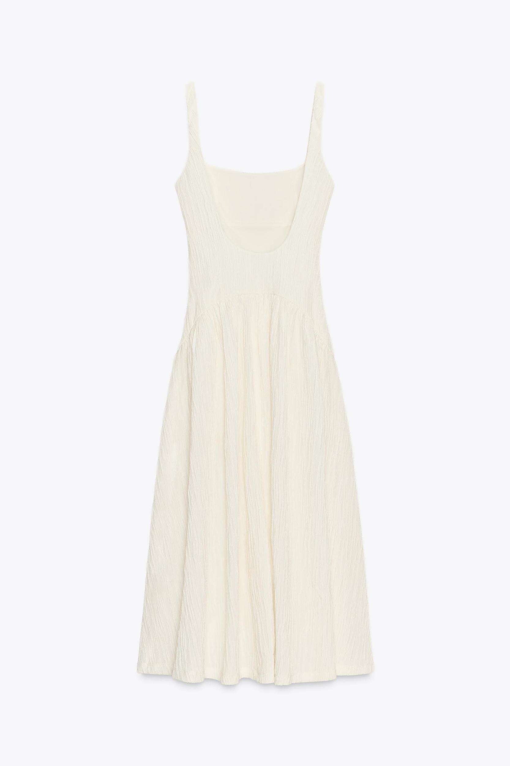 TEXTURED STRAPPY DRESS Product Image