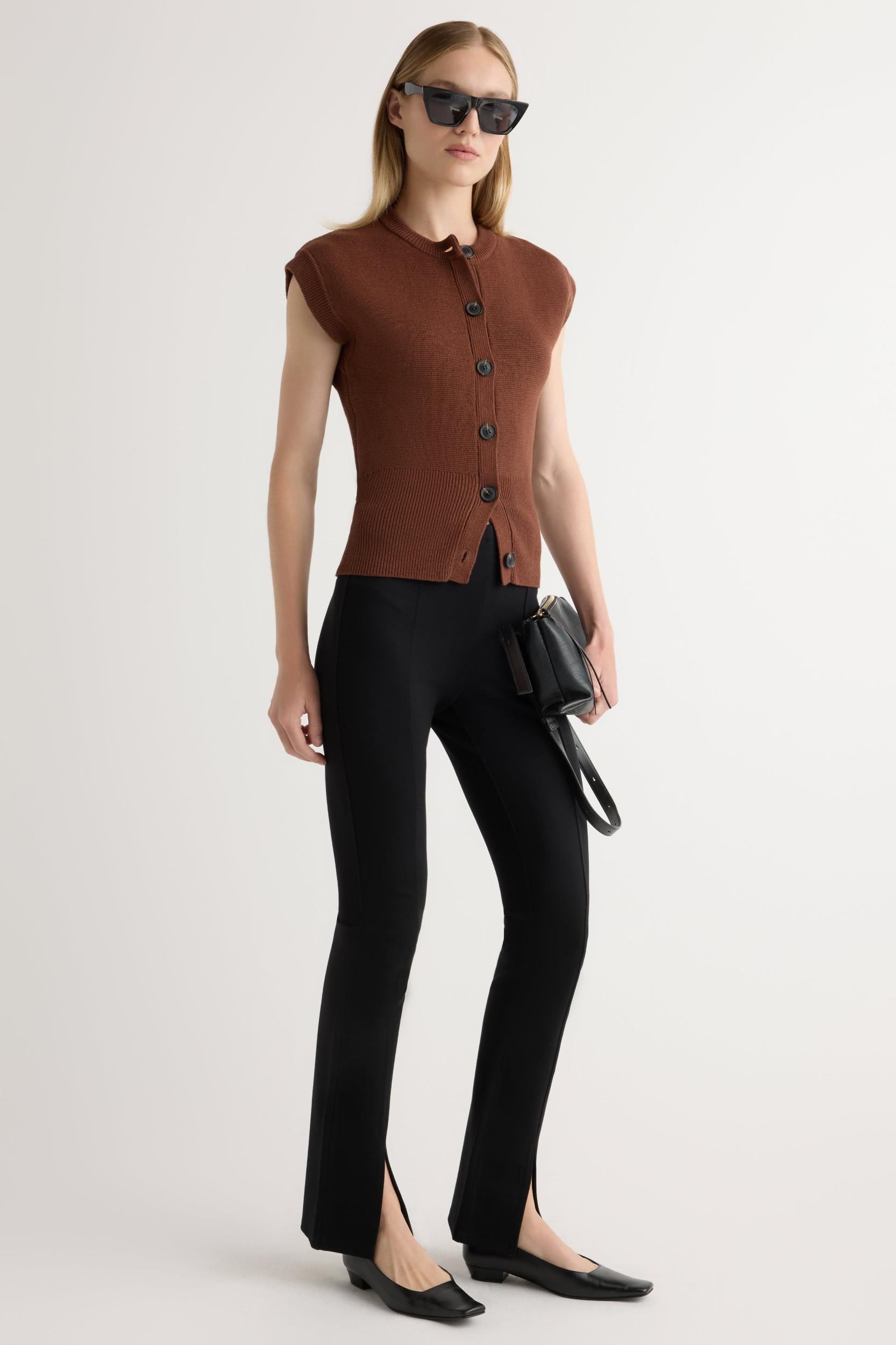 Solea Button Knit Vest Product Image